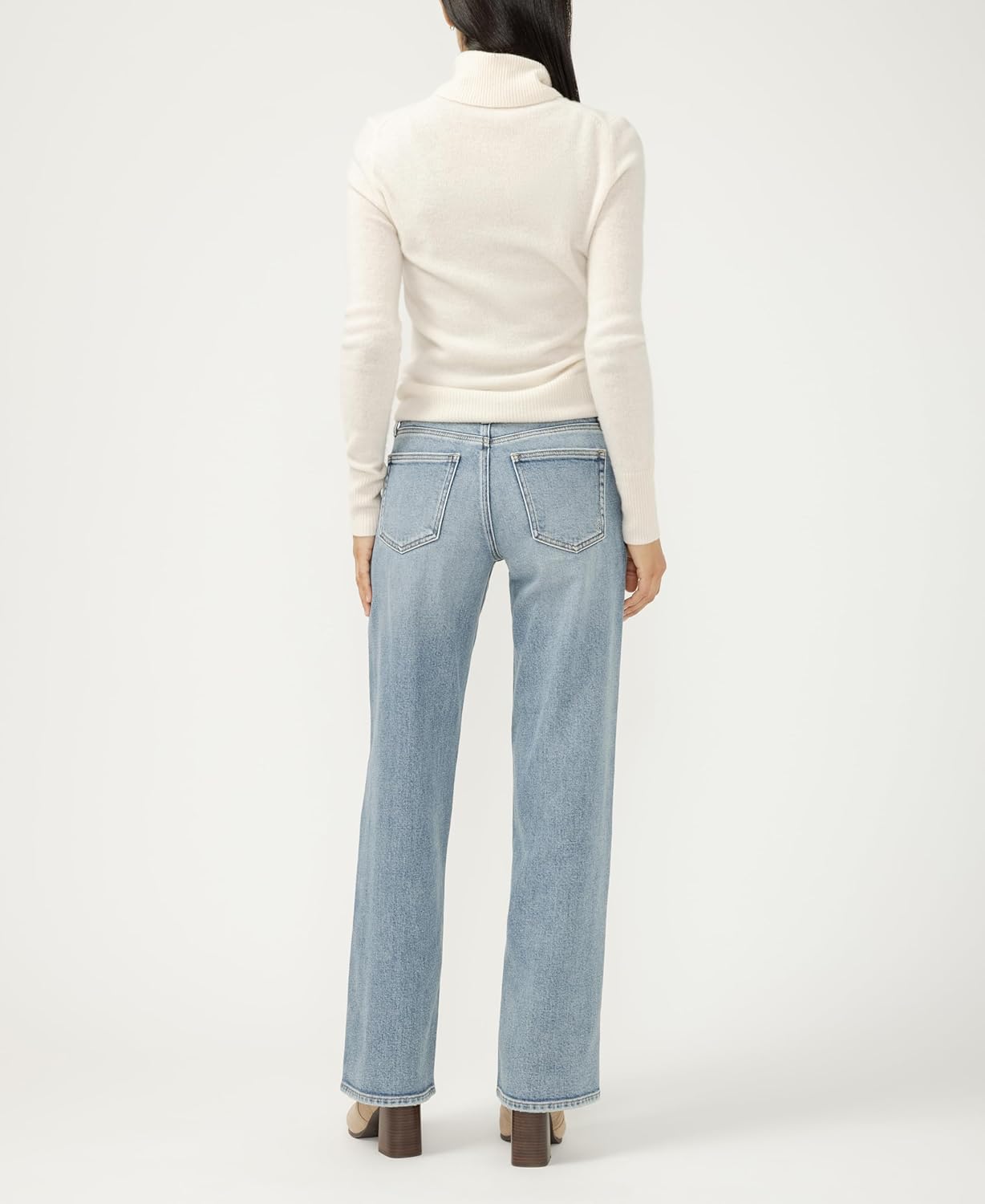 Silver Jeans Co. Women's Loose & Low Rise Straight Leg Jeans - Image 3