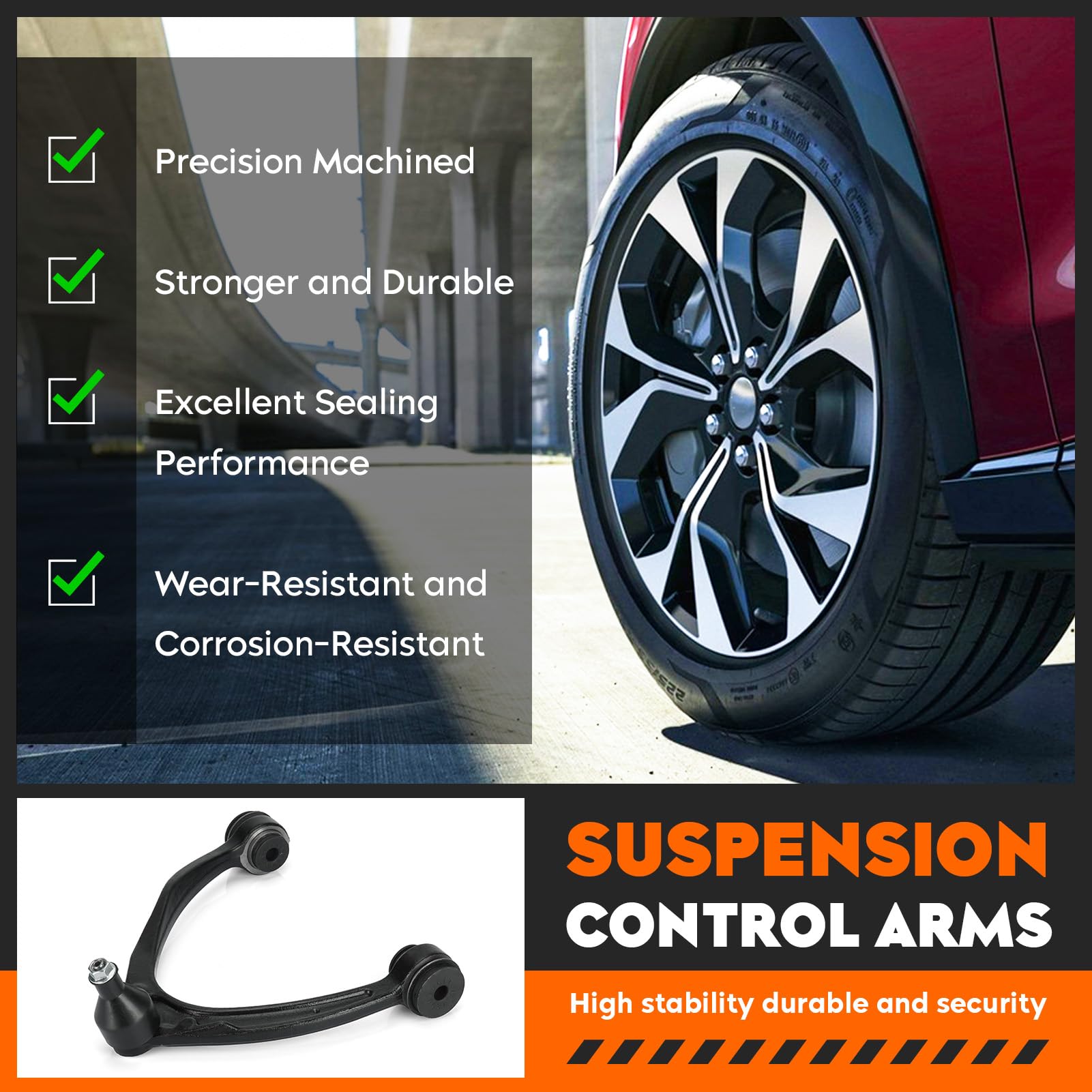 Bracci Superiori Anteriori Con Giunti Sferici Per GMC Yukon, Chevy Tahoe, Cadillac Escalade - Kit Completo