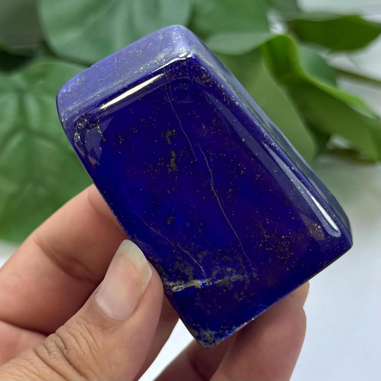 Deep Blue Lapis Lazuli Freeform Polished Stone, Lapis Lazuli Polished Free Form,