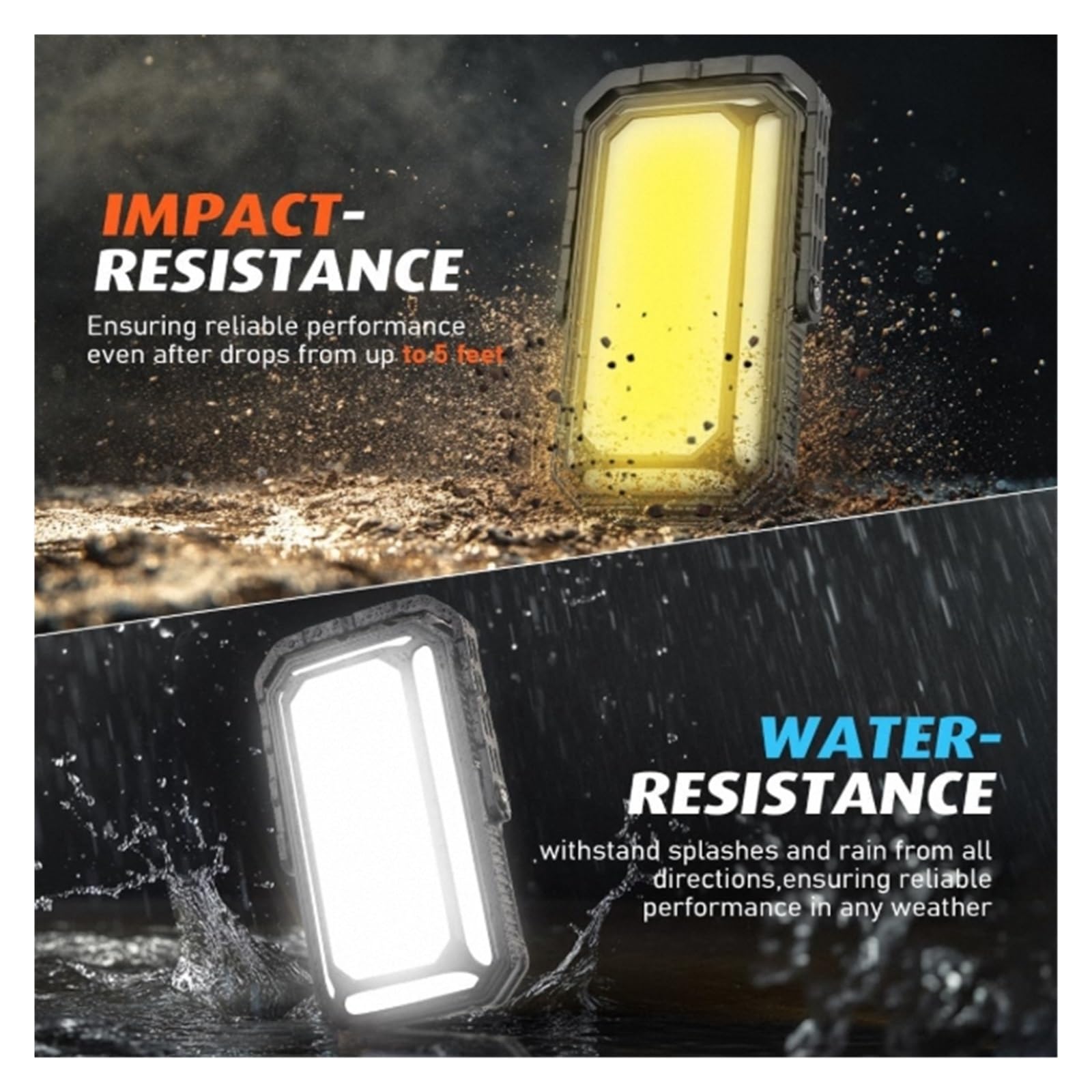Lanterna da campeggio a LED ricaricabile, luci da campeggio portatili da 10000 mAh fino a 120+ ore, 12 modalità di luce, dimmerabile, display digitale LCD, impermeabile, accessori da campeggio essenzi