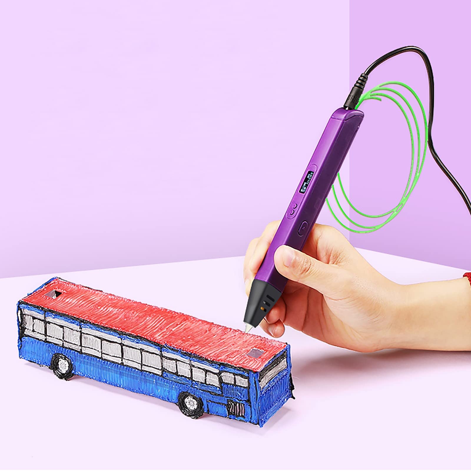 3D Printing Pen with Display, 3D Pen Set for Teens, Educational Toy for Boys & Girls Ages 10+, Easy 