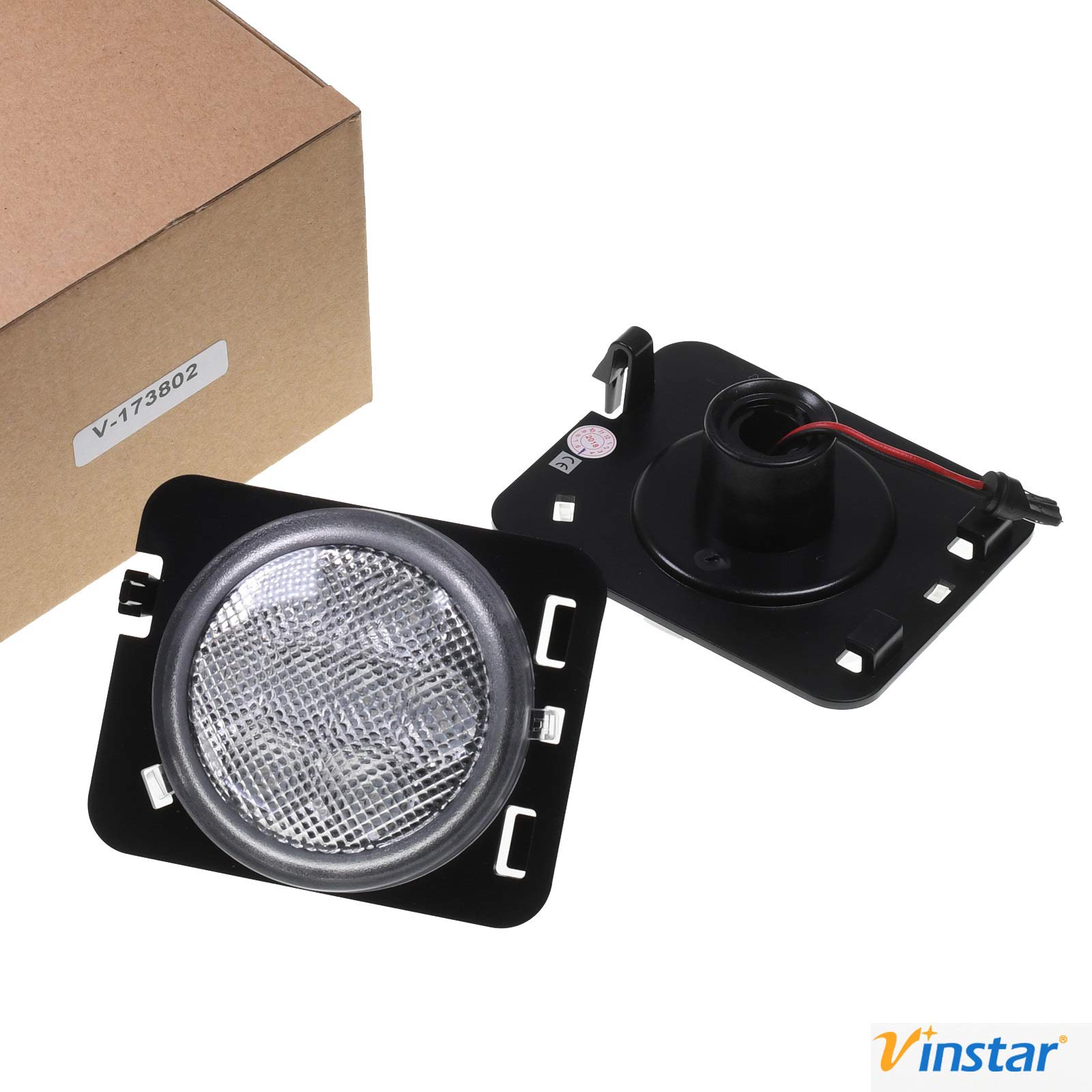 VINSTAR 2X Seitenblinker LED Kotflügel Blinker kompatibel mit J Wrangler JK 2007-2015