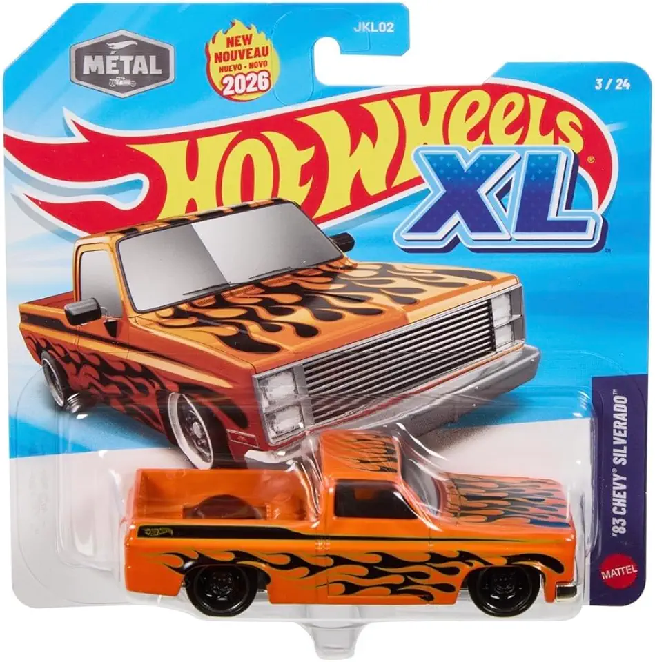 Hot Wheels Diecast Carro XL Surpresa, Veículo Colecionável Hot Wheels XL Com Detalhes Autênticos
