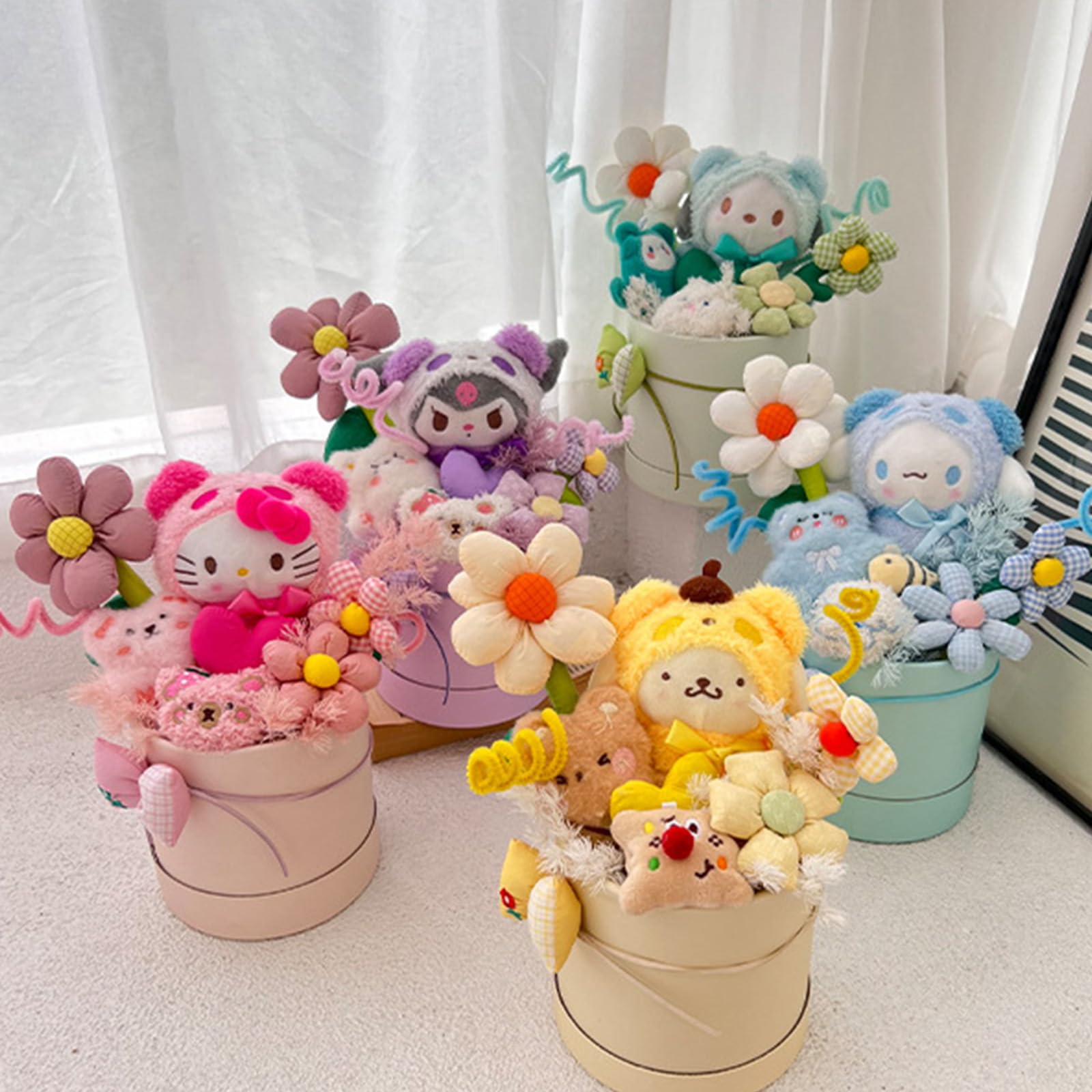 Amazon.co.jp: 花束 ぬいぐるみ花束 バケツ人形の花束 花束ギフト