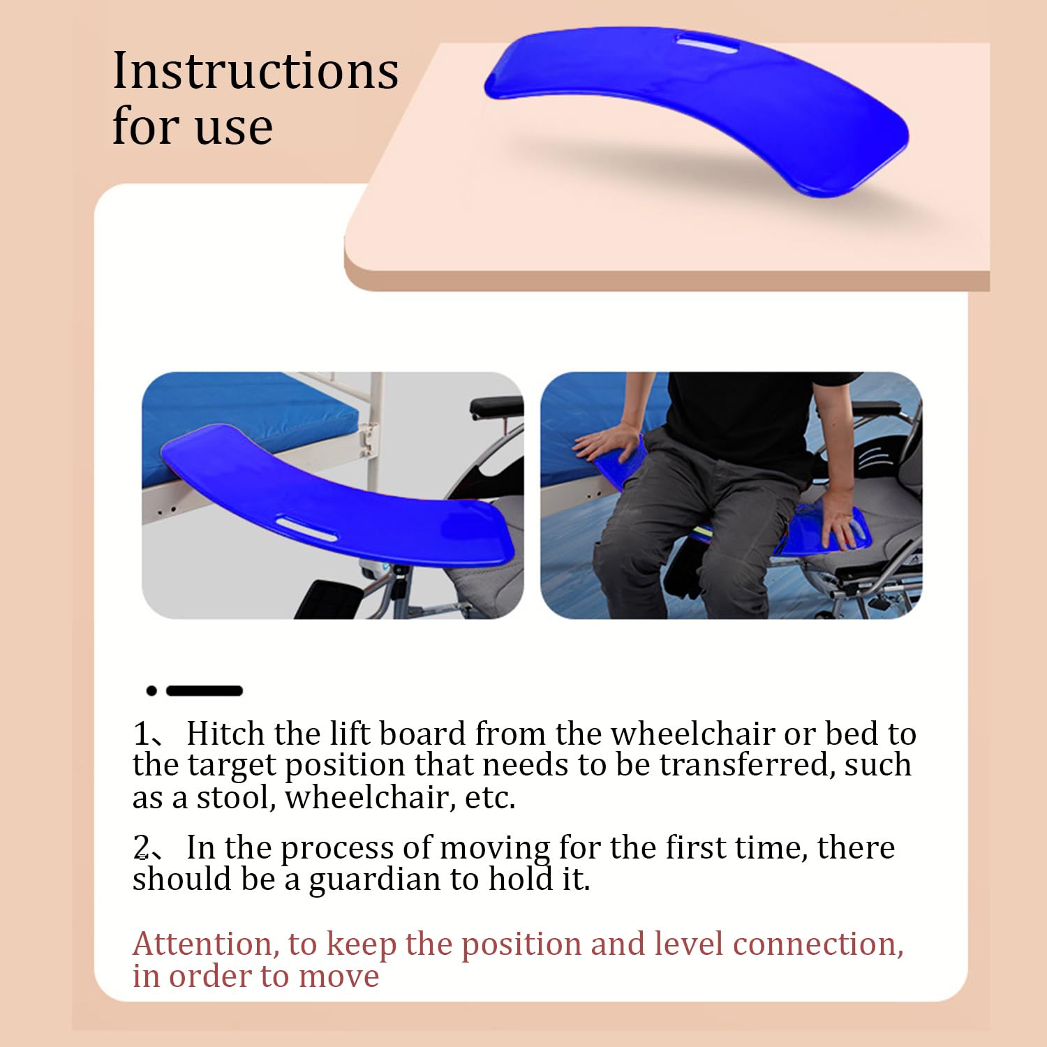 Rutschbrett Für Rollstuhlfahrer,Rutschbrett Pflege,Sliding Board For Wheelchair Users,Patientenlifter,Hilfsmittel,Transferbrett Vom Rollstuhl Zum Bett,Zur Toilette,Zur Badewanne (Tiefblau)