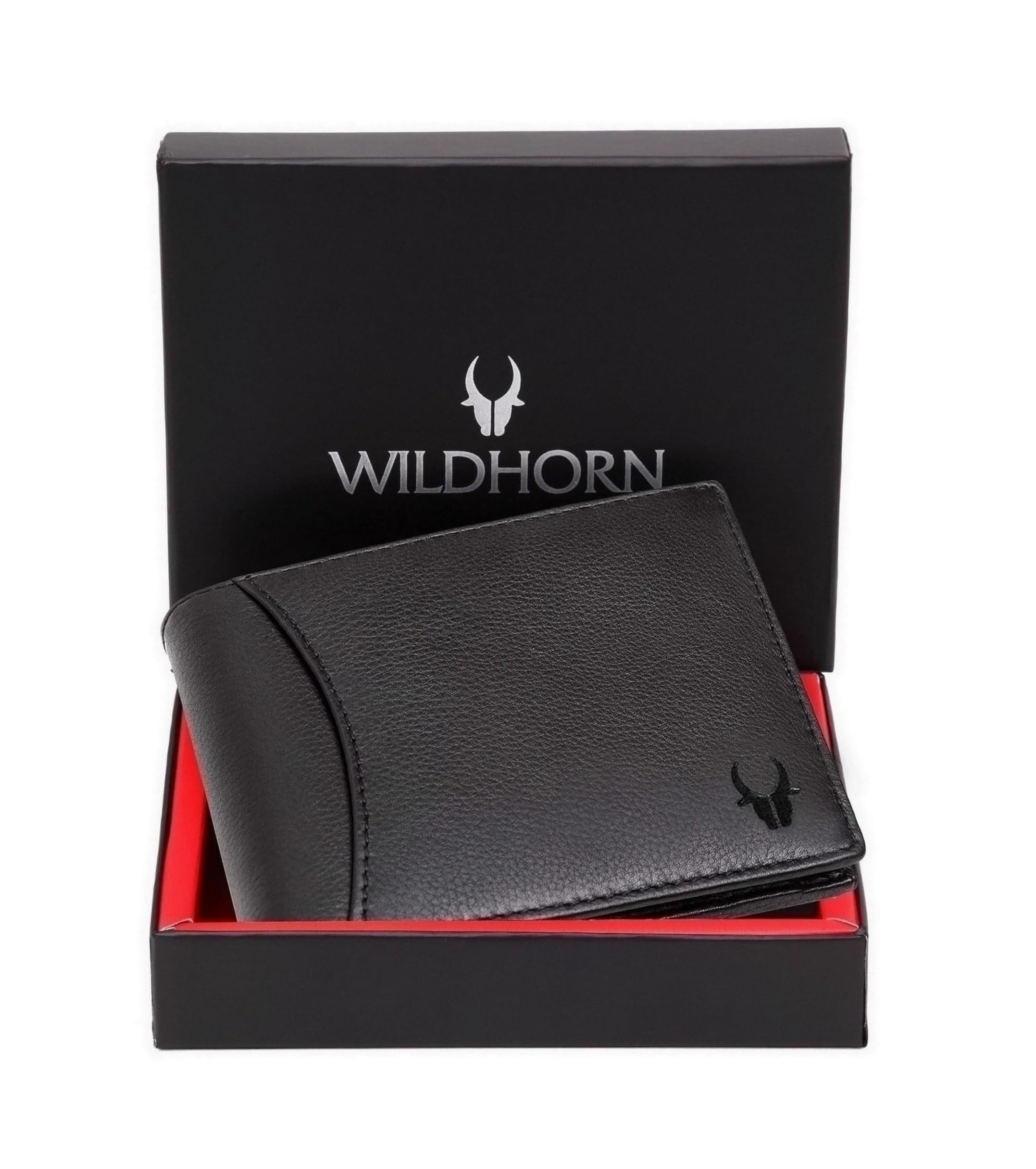 WILDHORN Top Grain Leather Wallet for Men I 9 Card Slots I 2 Currency & 2 Secret Compartments I 1 Zipper & 3 ID Card Slots…