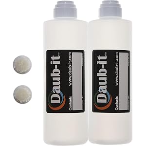 Racquet Art Daub-it Empty bottles with applicators - 8 oz - Mohair dauber - 2 Pack