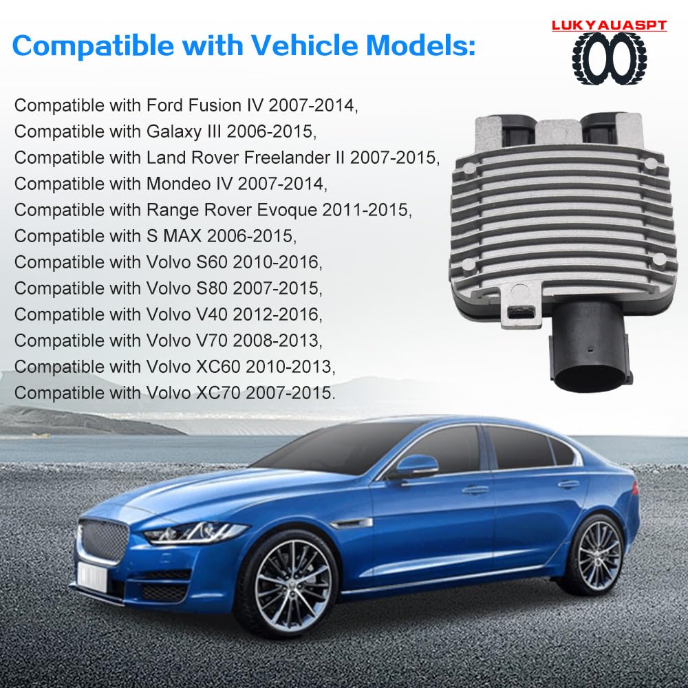 940009402 Cooling Fan Control Unit Module for Range Rover Evoque for Volvo S60 S80 for Land Rover LR2 for Land Rover Evoque Freelander II 7T43-8C609-BA 940008501 7T438C609BA