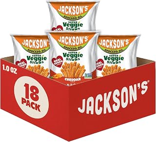 Jackson's Cheddar Super Veggie Straws with Avocado Oil