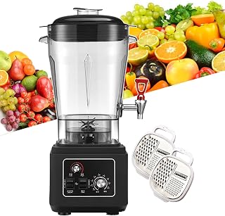 2900w Blender Smoothie Maker, Food Processor 45000rpm Soy Milk Machine 11l/15l/19l Electric Ice Blender For Shakes And Smoothies, 5mm Silent Insulation Lid (With 2 Graters),11L