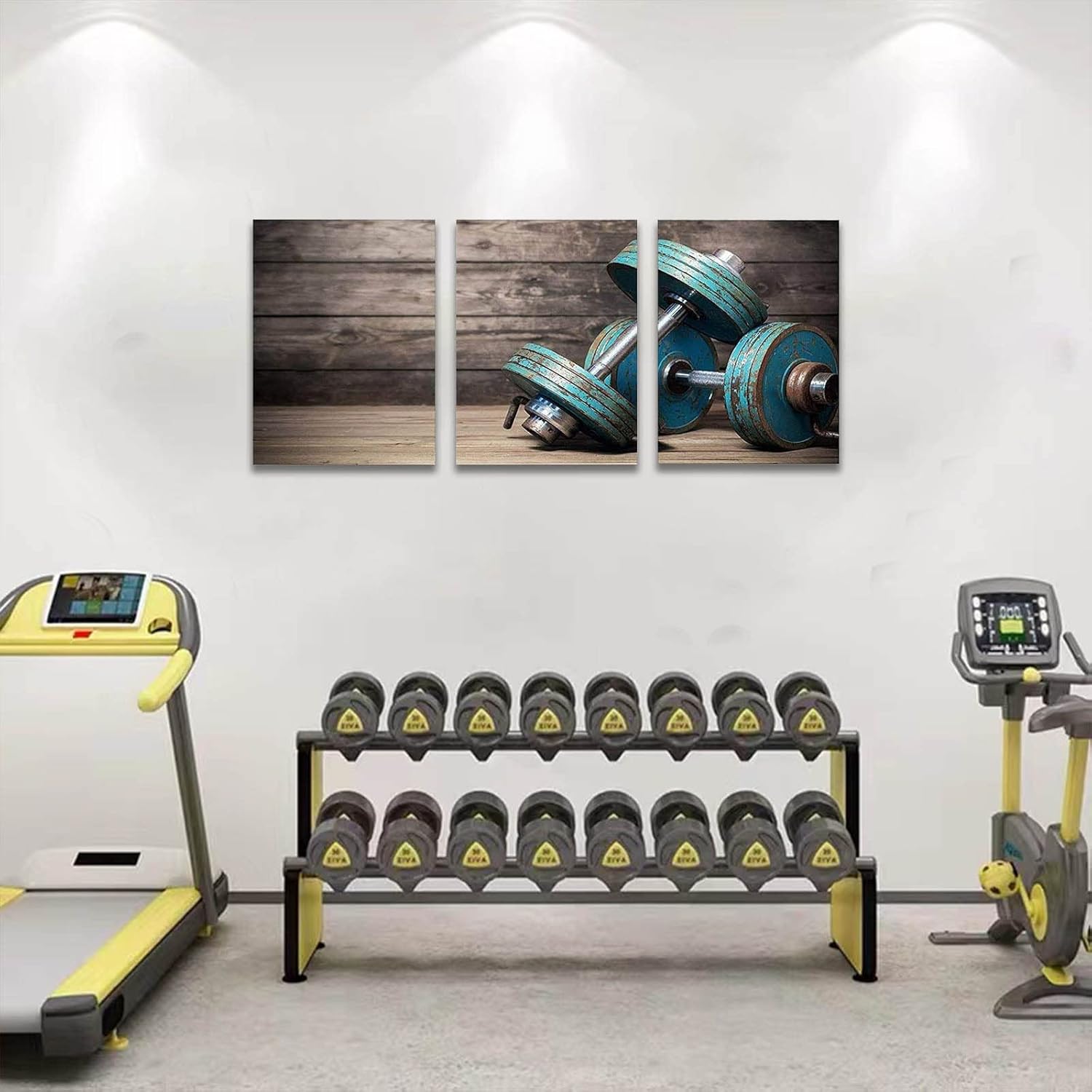 Transform Your Space: Review of Modular Dumbbells Fitness Wall Decor