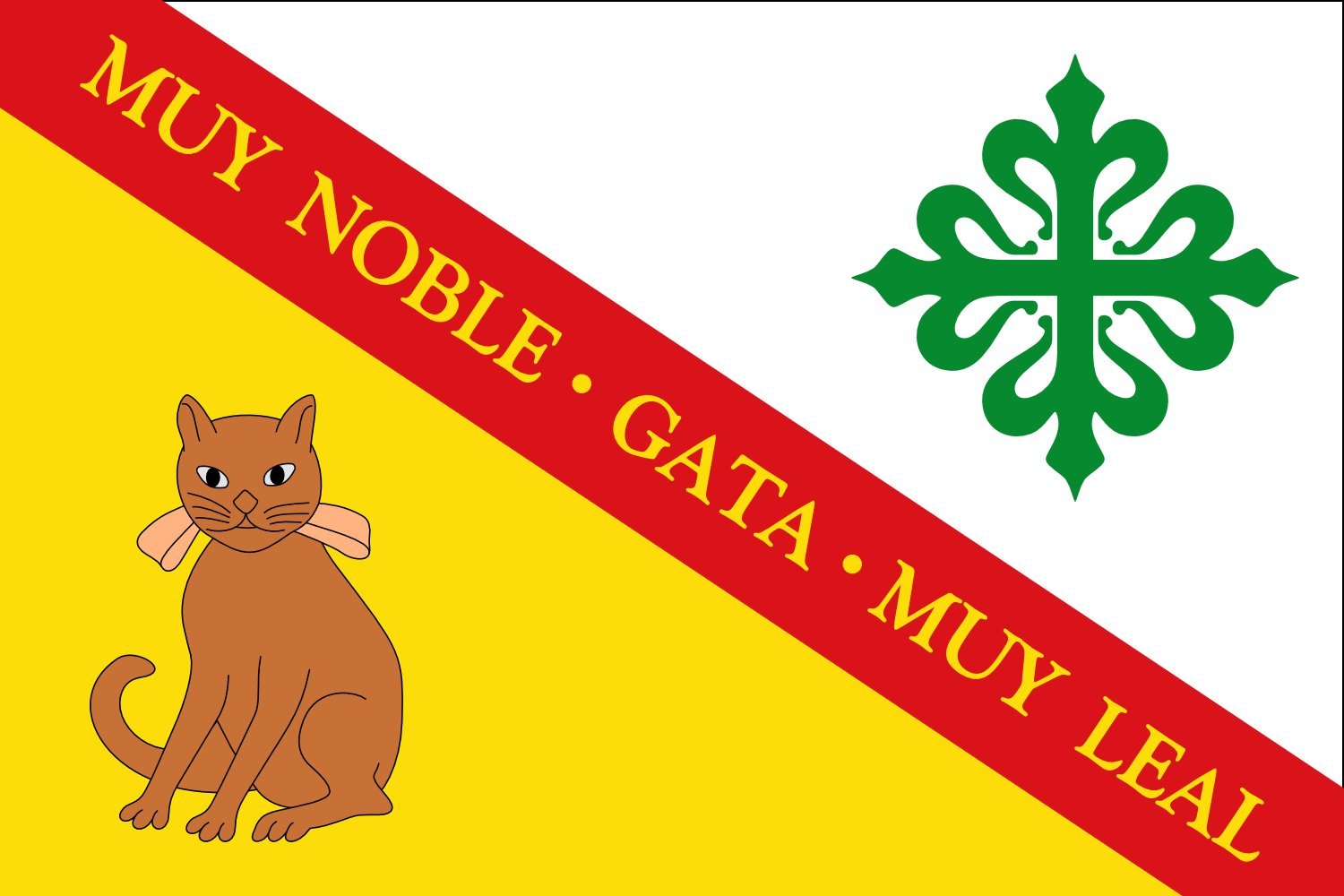 Drapeau Gata Cáceres Espagne grand format horizontal extérieur