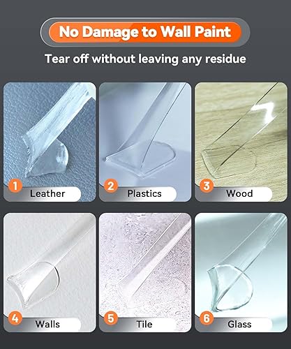 Miniatura 3 de Masilla de montaje extraíble extra grande, puntos adhesivos de doble cara fuertes sin residuos, adhesivo transparente de museo para manualidades de