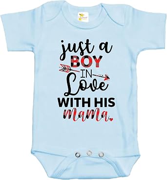 Rapunzie Baby Bodysuit - Just a Boy in Love with His Mama Baby Clothes for Boys