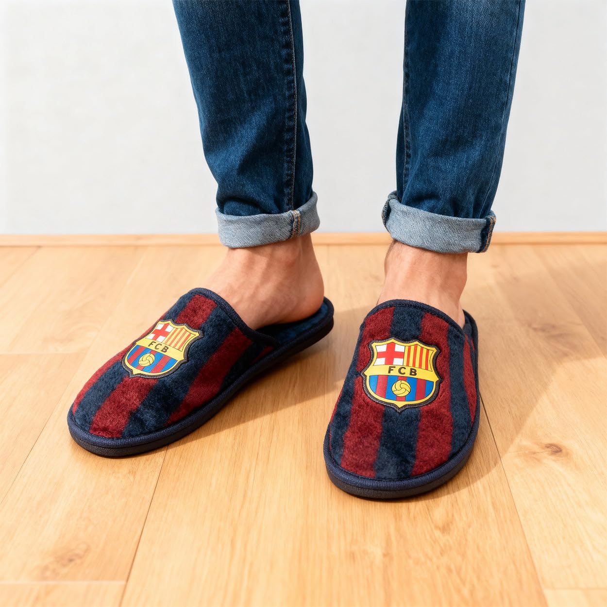 MARPEN SLIPPERS Dogo Rayas Barcelona PantuflasUnisex adulto