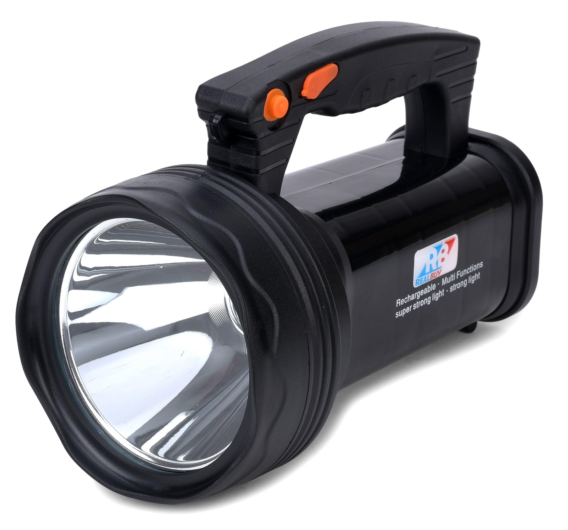 RealBuy Led Search Light Handheld Torch 15W - 1400 Lumens With Lithium-Ion Battery (Range Up To 800 Meters) - Rechargeable, 1450 Lumen-image-15