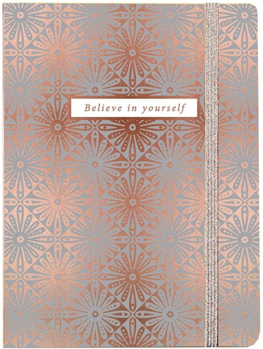 Rachel Ellen Chunky 400 Page Notebook - Lustre Rose Gold Design- Luxury