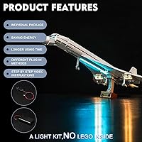 Vista 6 de BrickBling Kit de luces LED compatible con Lego Concorde, kit de luces creativas compatible con Lego 10318 - No incluye