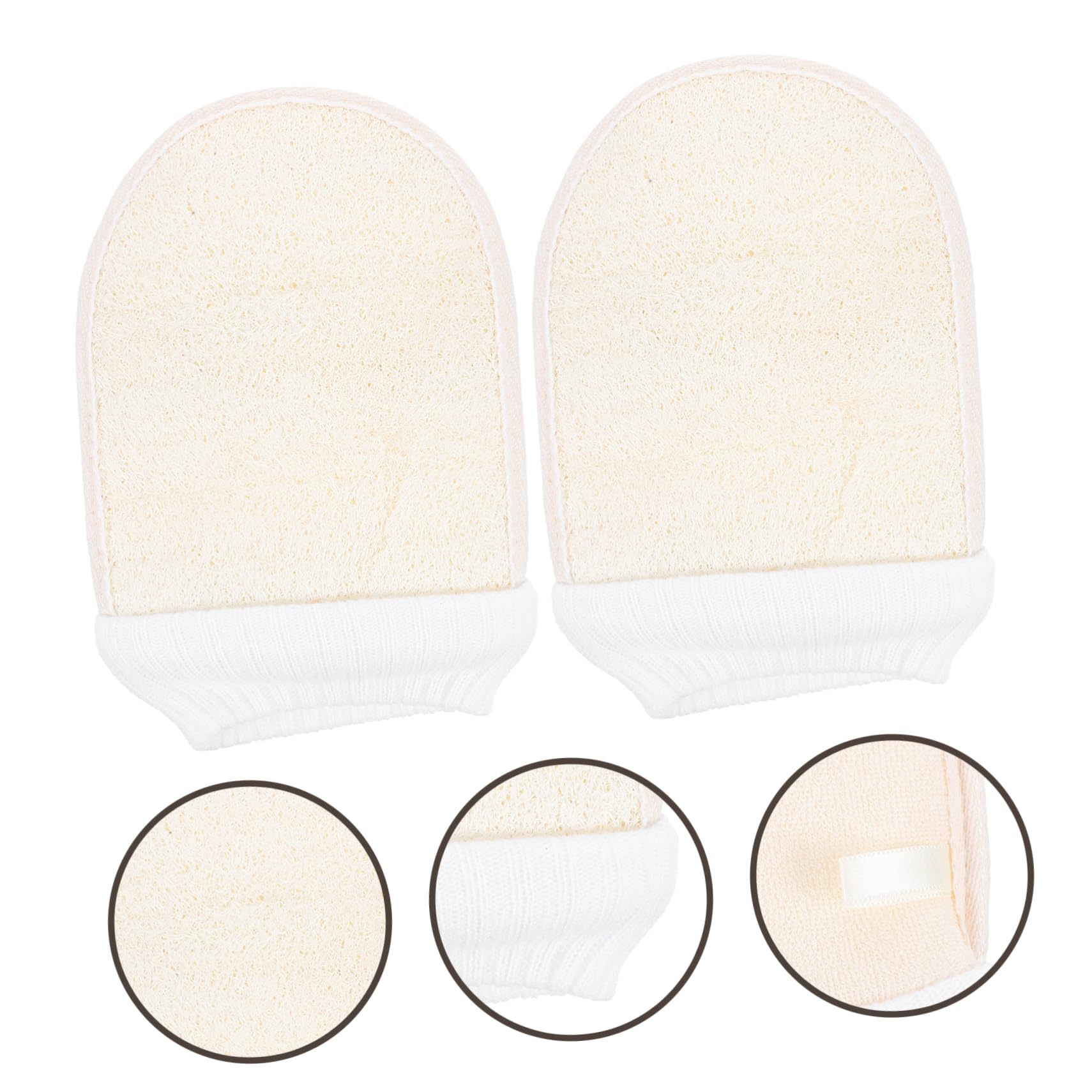 minkissy 6pezzi Guanto Esfoliante Loofah Per Scrub Corpo Rimozione Cellule Morti Pulizia Profonper Uomini e Donne Spa e Benessere