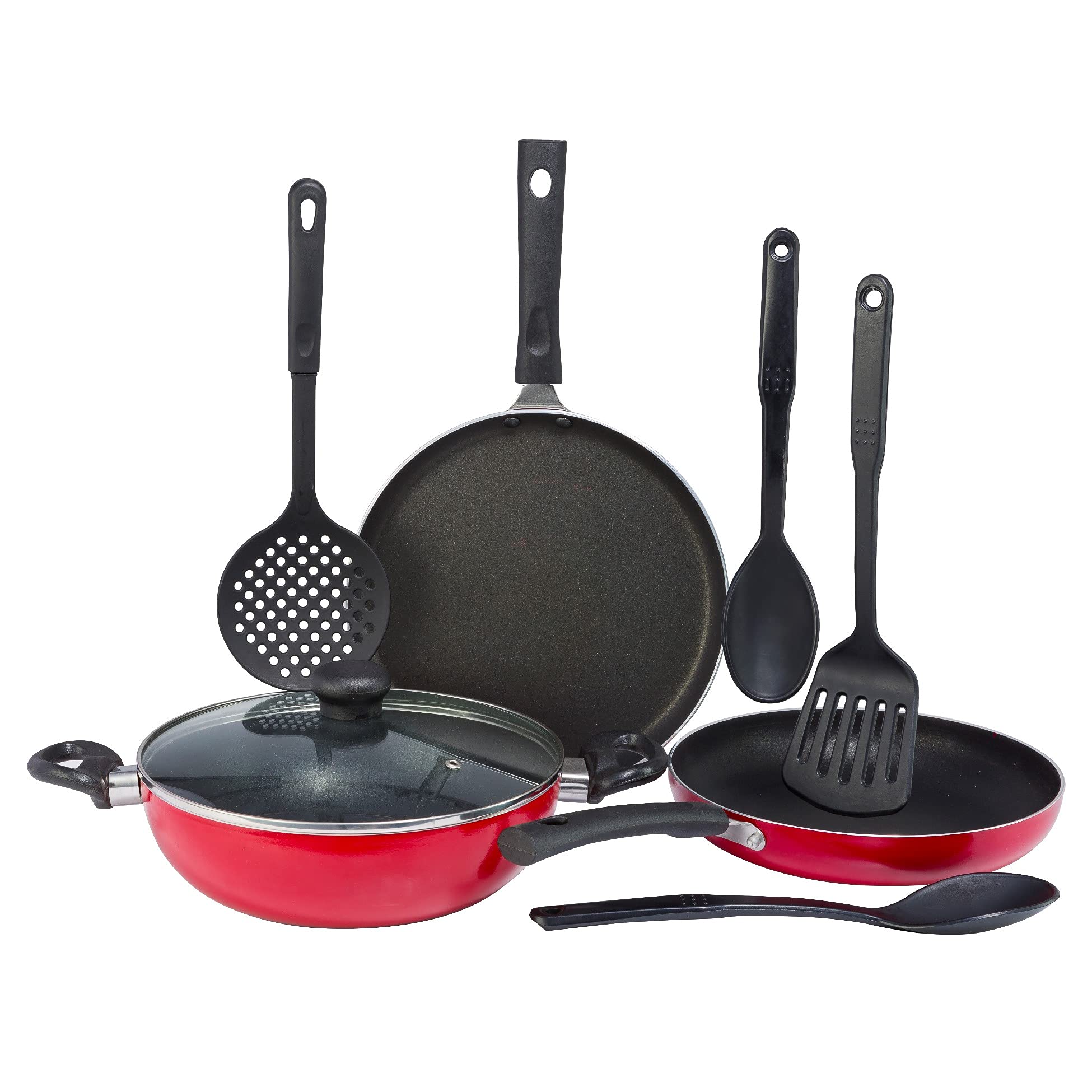 Kreme Non Stick 8pcs Cookware Set Combo (Non - Induction)