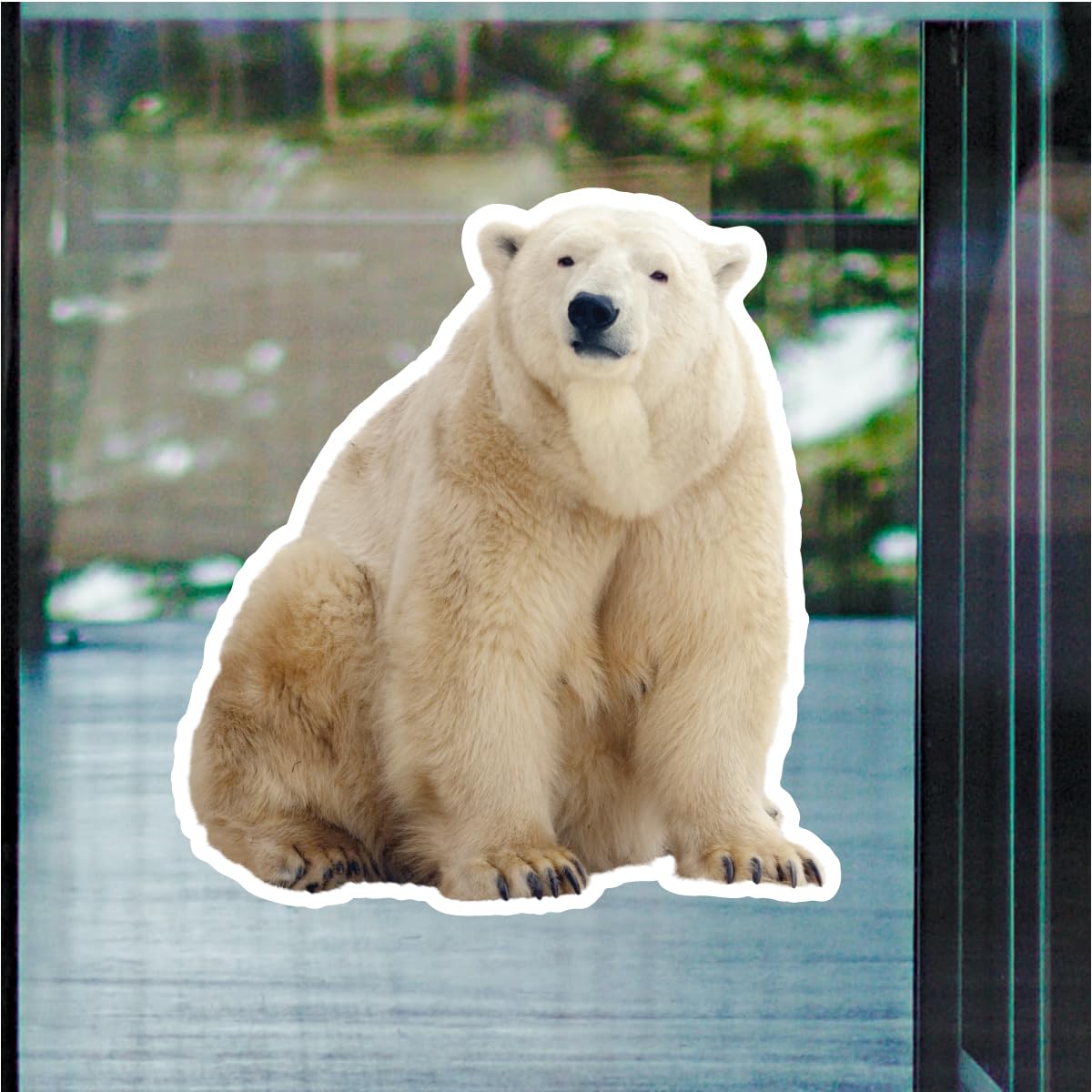 Amazon.com: Fat Polar Bear 7 inch Static Cling : Everything Else