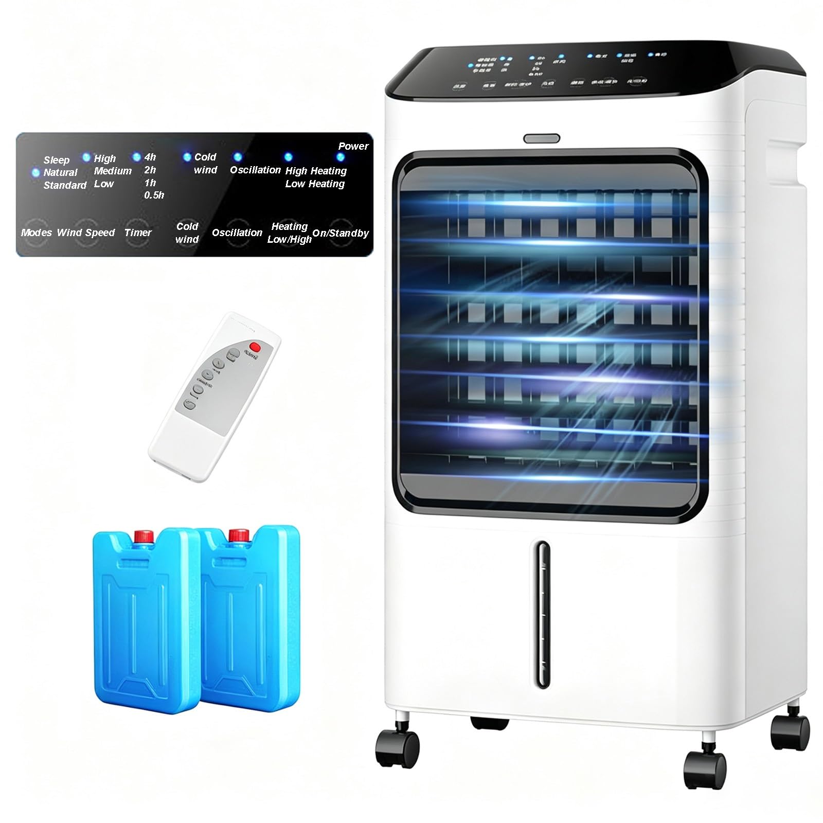 Swamp Cooler, Evaporative Air Cooler, Windowless Portable Air Conditioner