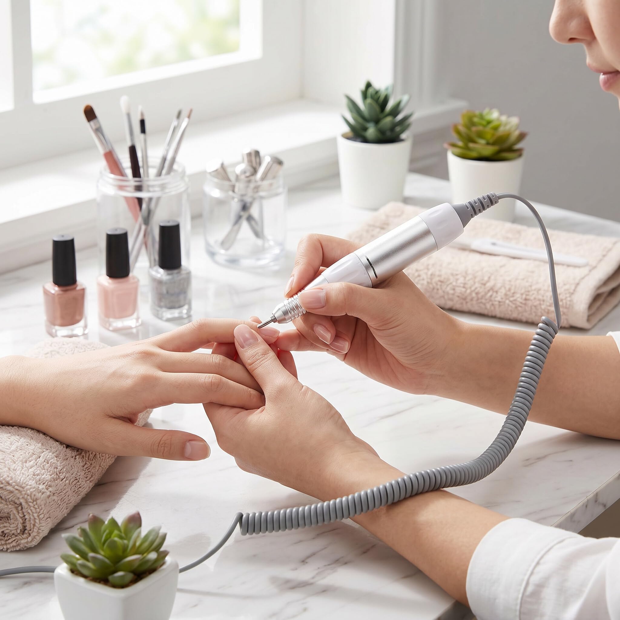 Trapano per Unghie Manipolo Professionale Elettrico Manicure Pedicure Trapano Sostituzione Penna Smerigliatrice per Unghie Manipolo