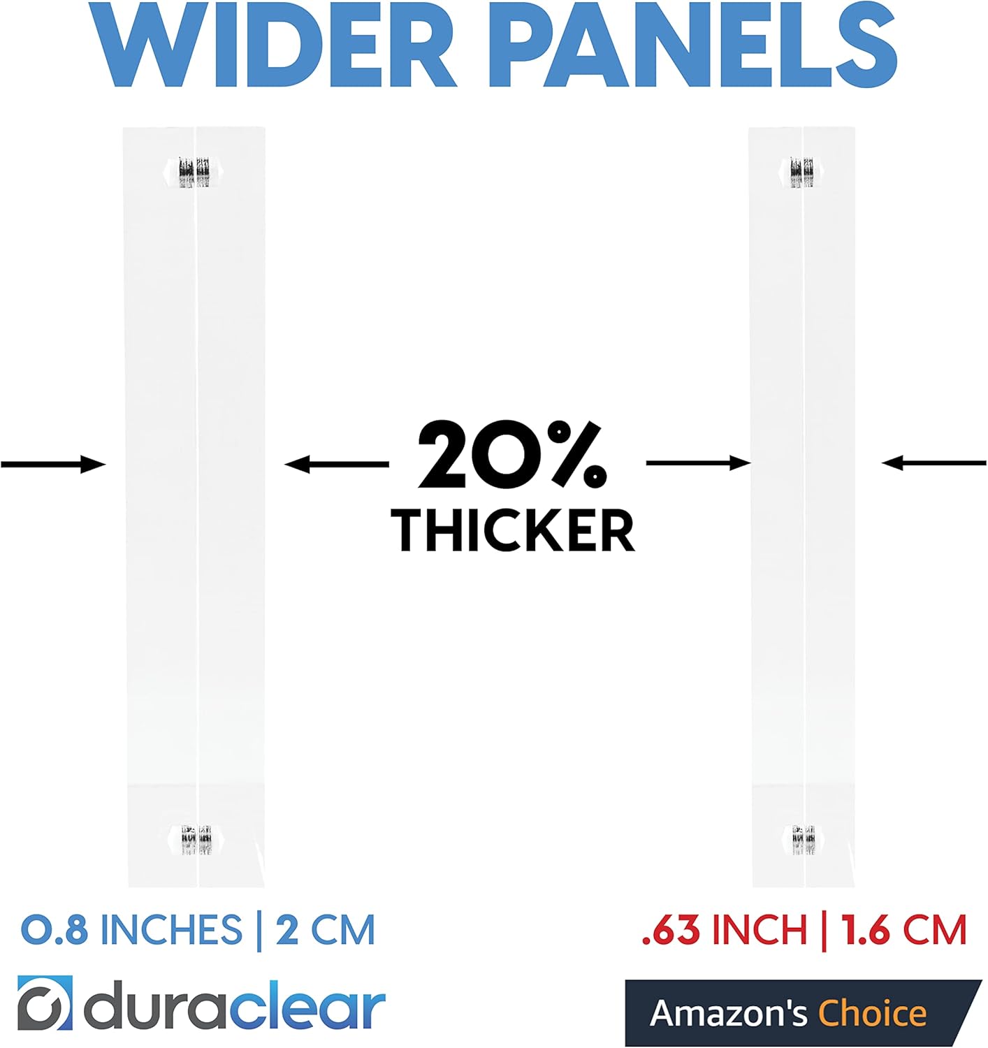Mammoth DuraClear Magnetic 3x8 Frame - Frameless, Thick Acrylic Design - Ideal for Modern Decor, Graduation Photos, and Keepsakes - Compatible as 3x7 Picture Frame