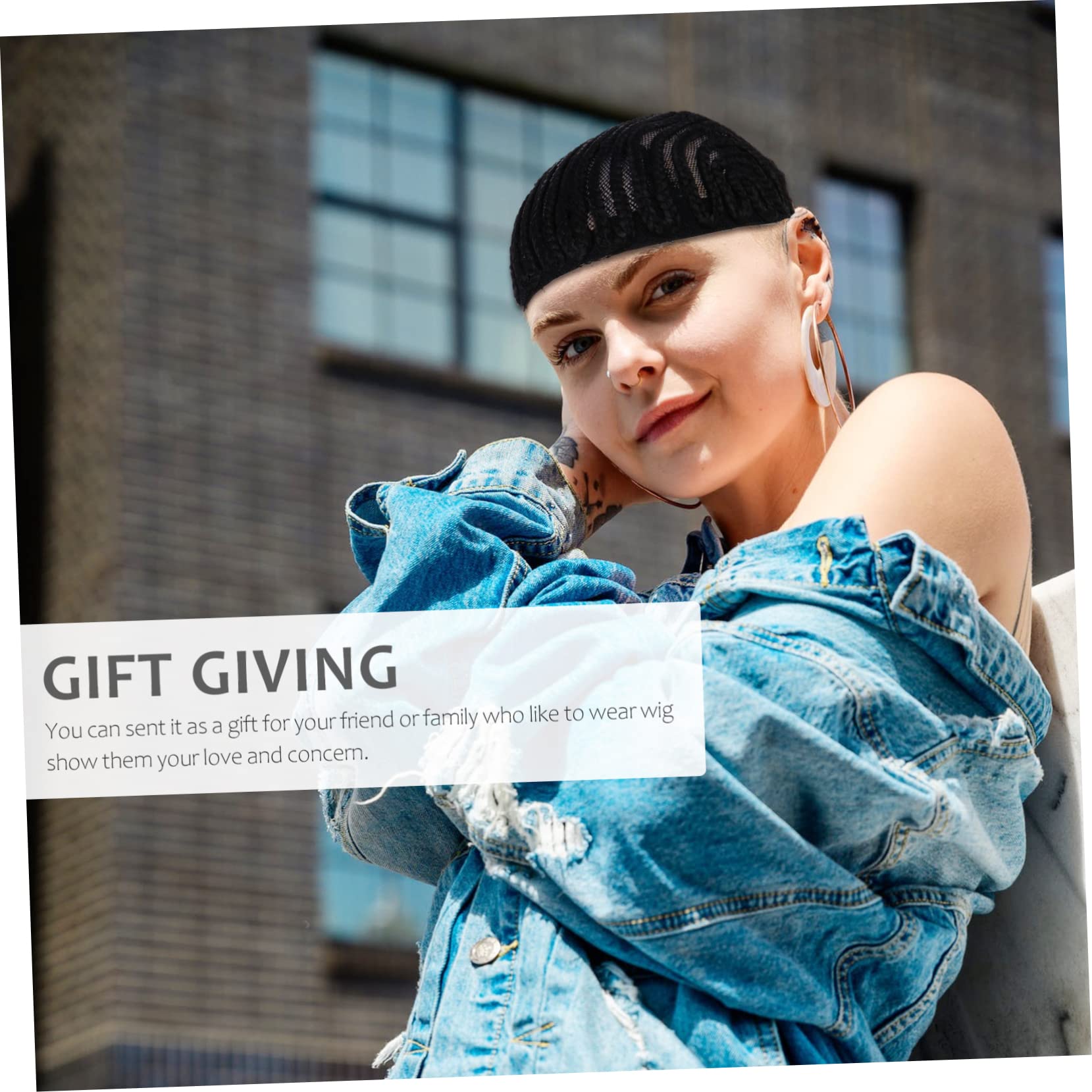 Baluue Elegant Wig Making Cap Braided Wig Hair Net Liner for Crotchet Cornrows