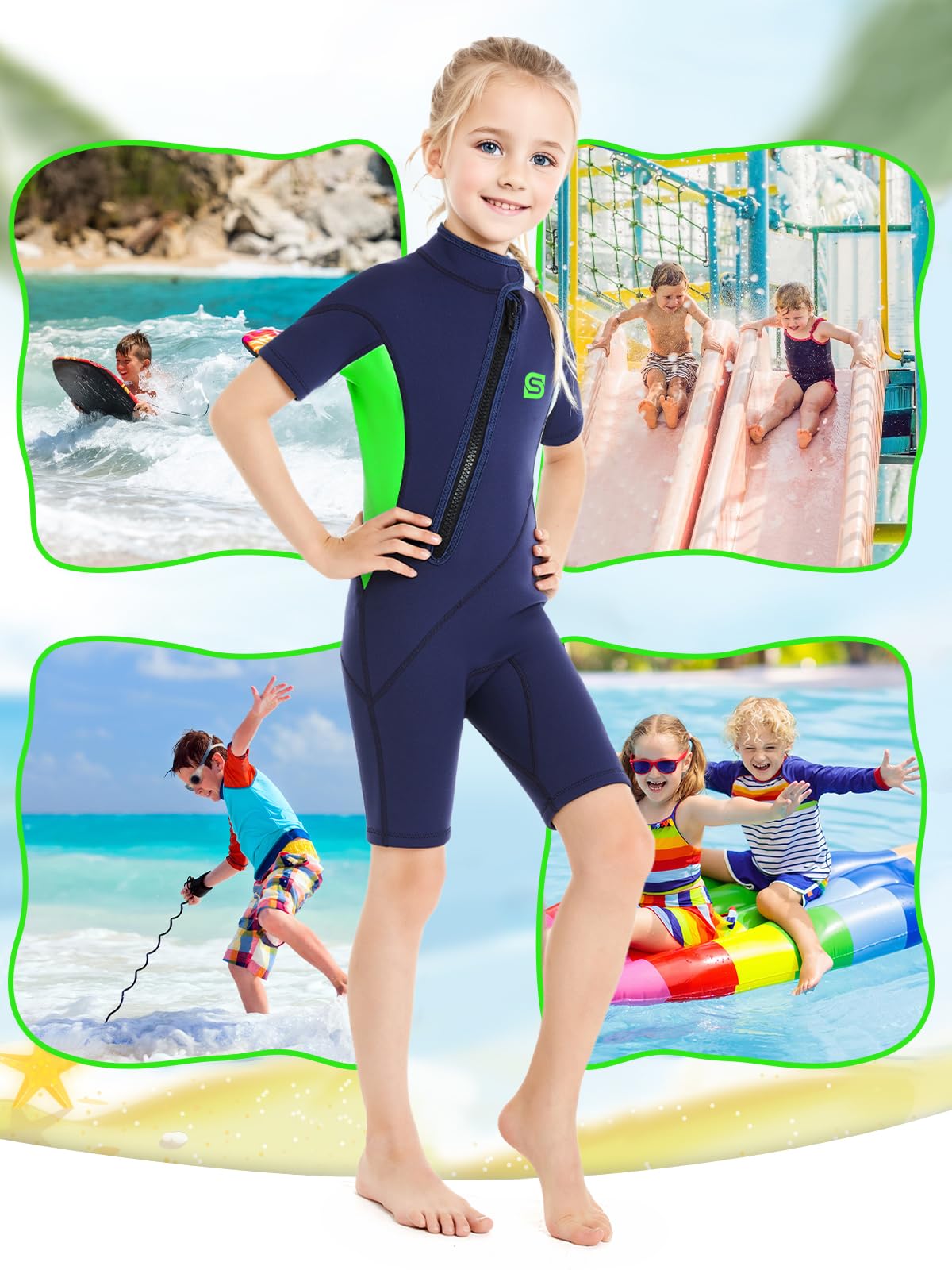 Bebe Playa Summshall Traje De Neopreno Para Bebu00e9, Traje De