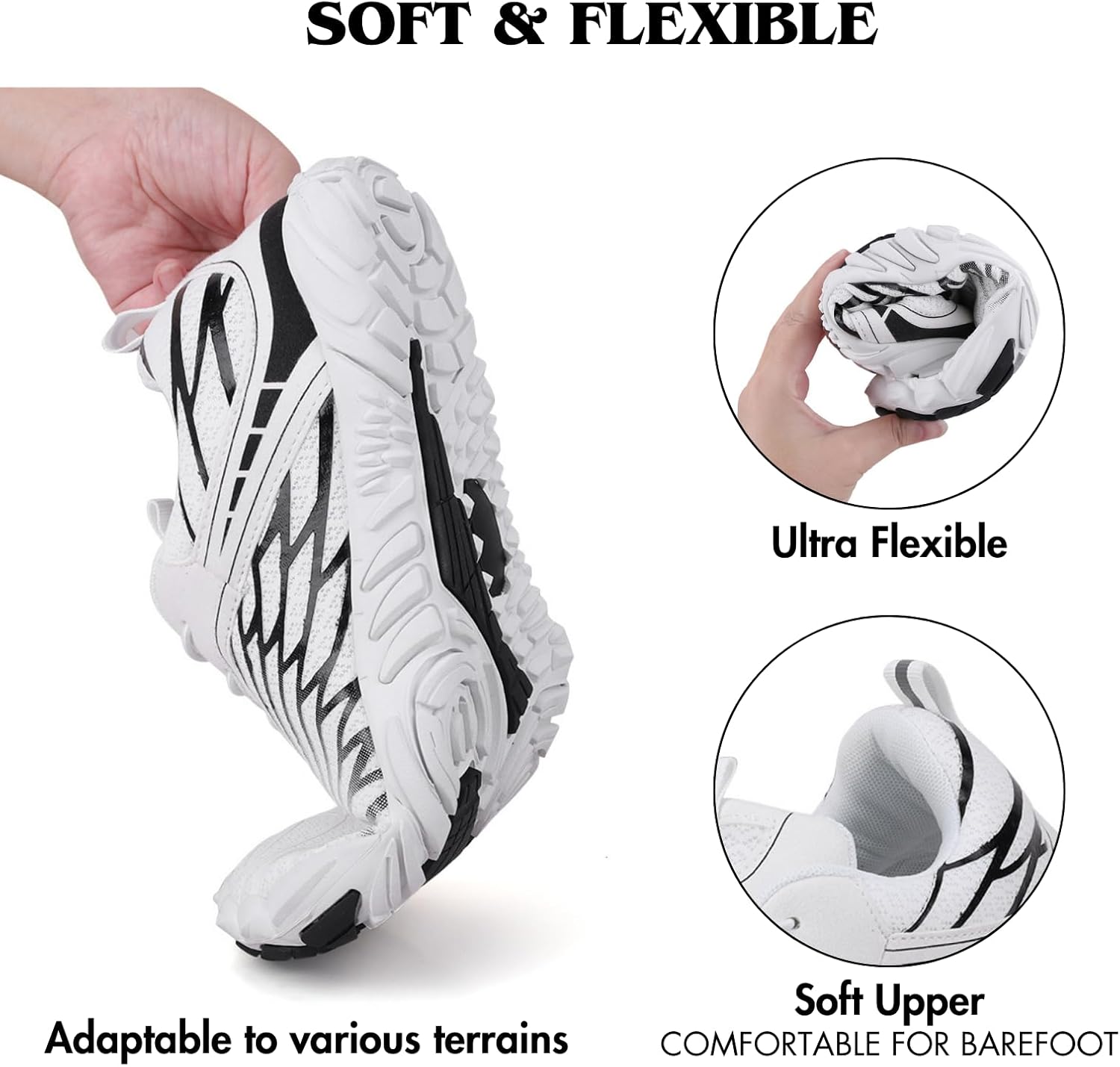 Hike Barefoot Shoes Womens Mens Minimalist Footwear Wide Toe Box Zero Drop Hiking Shoes Lightweight Breathable Sneakers