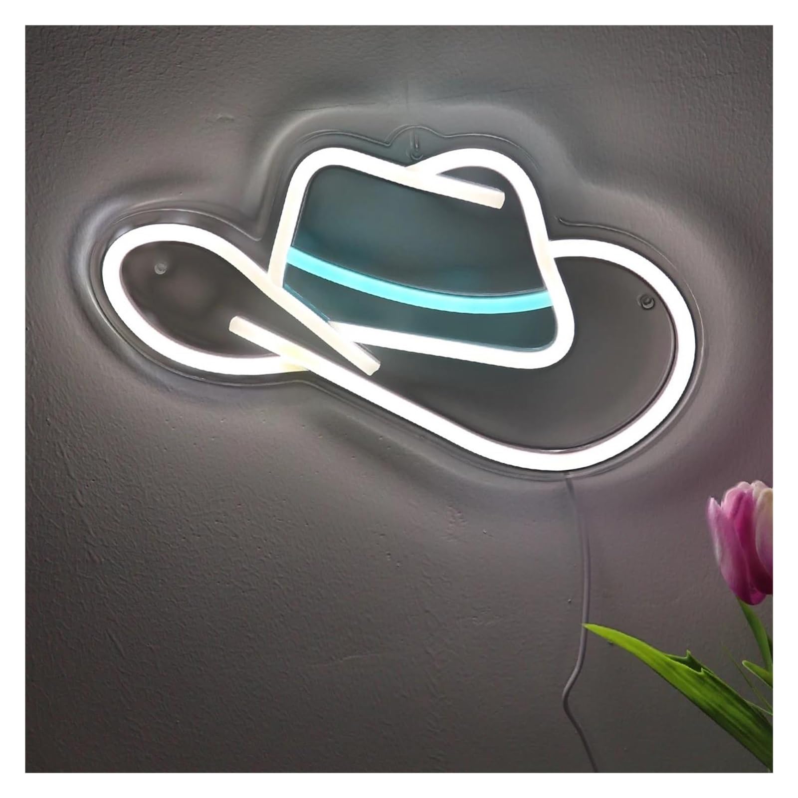 luoliang Illuminazione al neon Cappello da cowboy per insegna per neon per alimentazione per dimmerabile