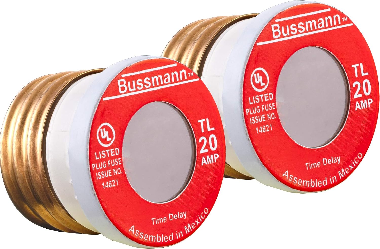 Power Gear Type-T/TL Fuse, 2 Pack, 20 Amp, Time Delay, 125VAC, UL Listed, 18251