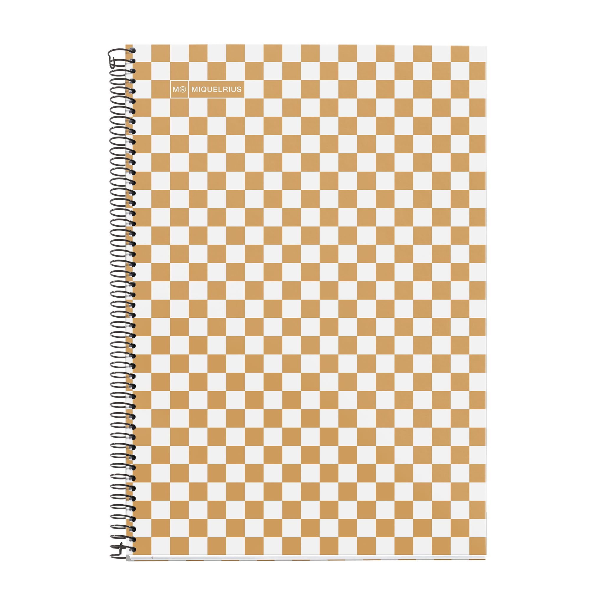 Miquelrius, School Notebook 4x4 mm, Folio Size (215 x 309 mm), 80 Sheets of 90 g/m², 4x4 mm Grid with Margin, Spiral Binding