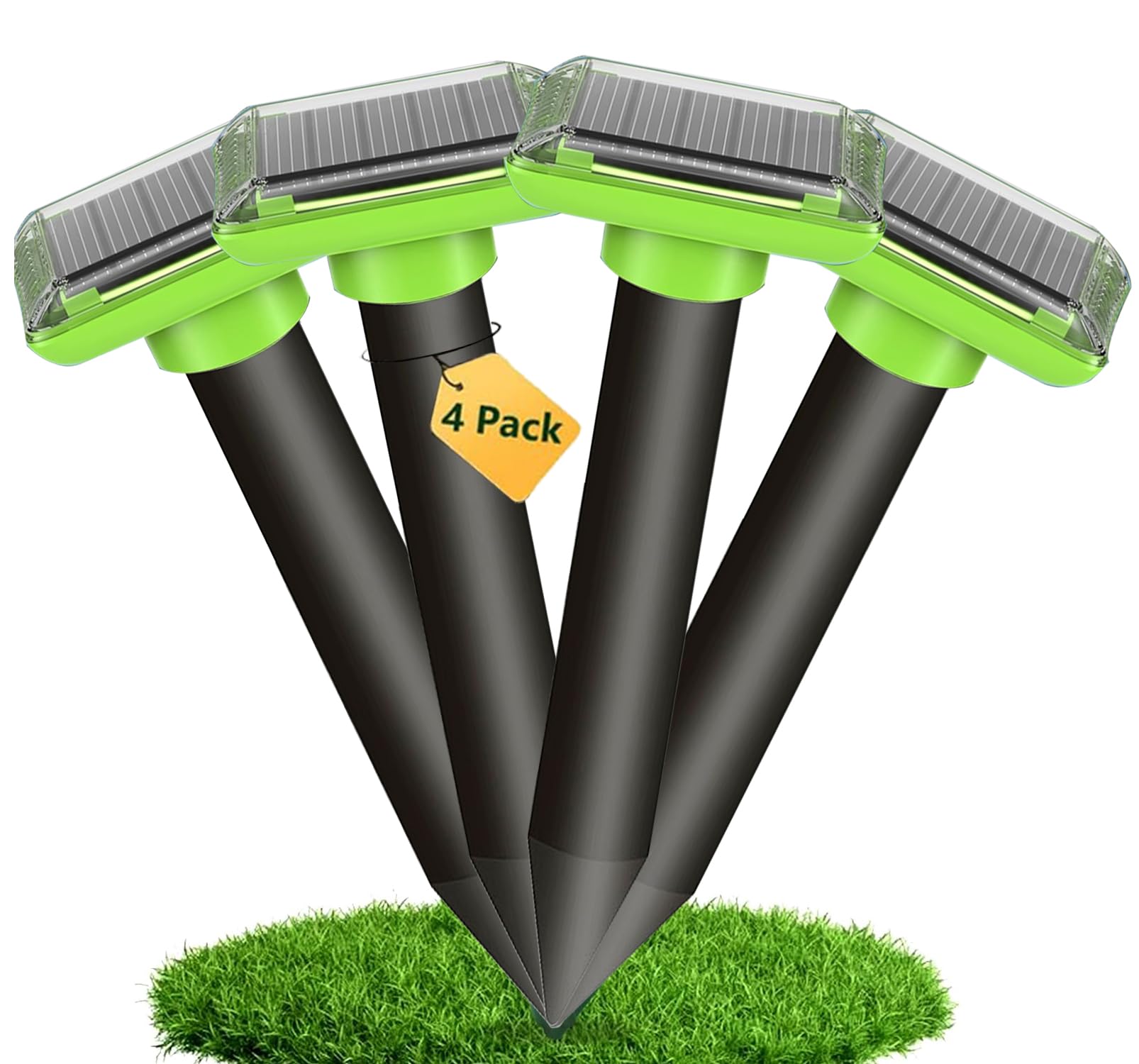 Repellente Solare per Talpe 2025, Repellente per formiche Regina per Giardino e Campeggio, Gopher, Repellente per Serpenti Talpa, Gopher e Altri Repellenti per Talpe 4 Pezzi