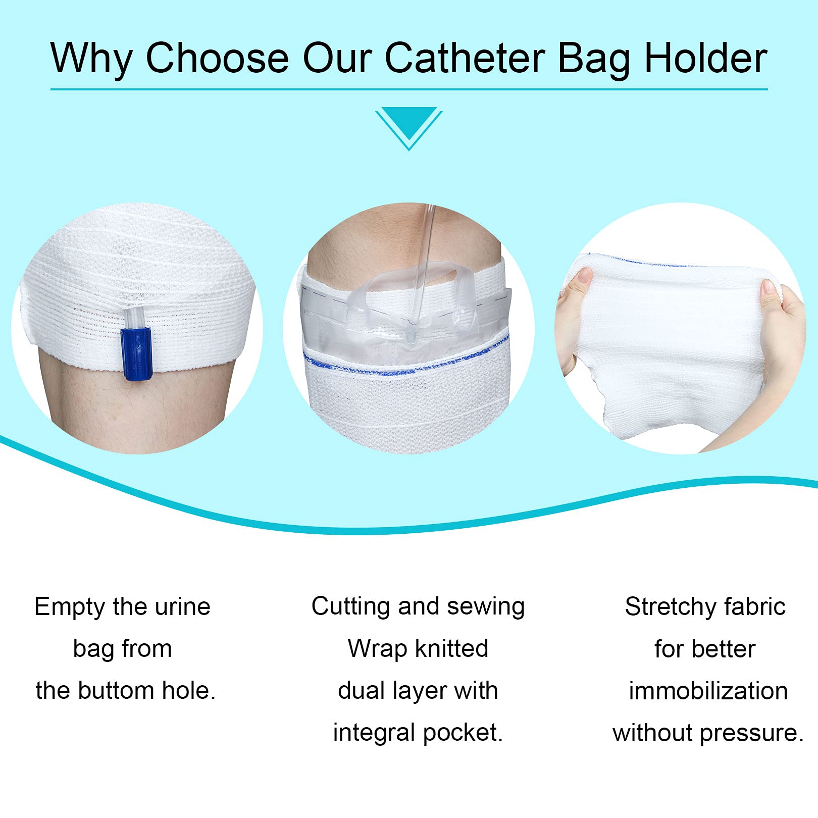 Catheter Leg Bag, Catheter Bag Leg Sleeve Urinary Incontinence Supplies