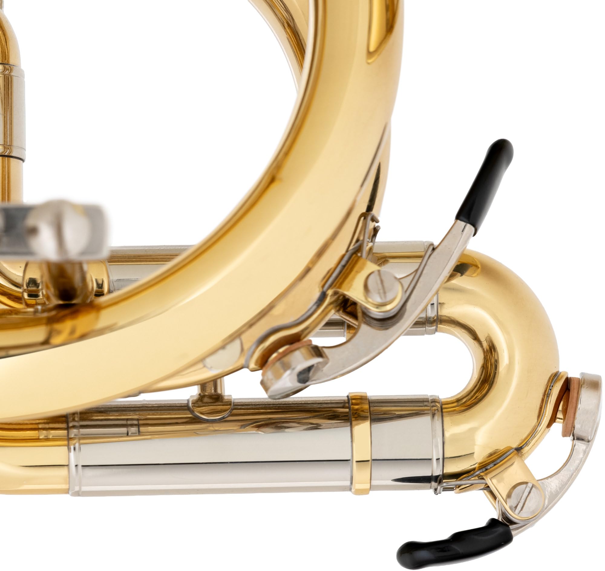 BCR-26L Drehventil Kornett - Ideales Schülerinstrument - Gewicht: 910g, Länge: 28cm - Korpus: Messing, Mundrohr: Goldmessing, Finish Klarlackiert - Inkl. Mundstück & Gigbag