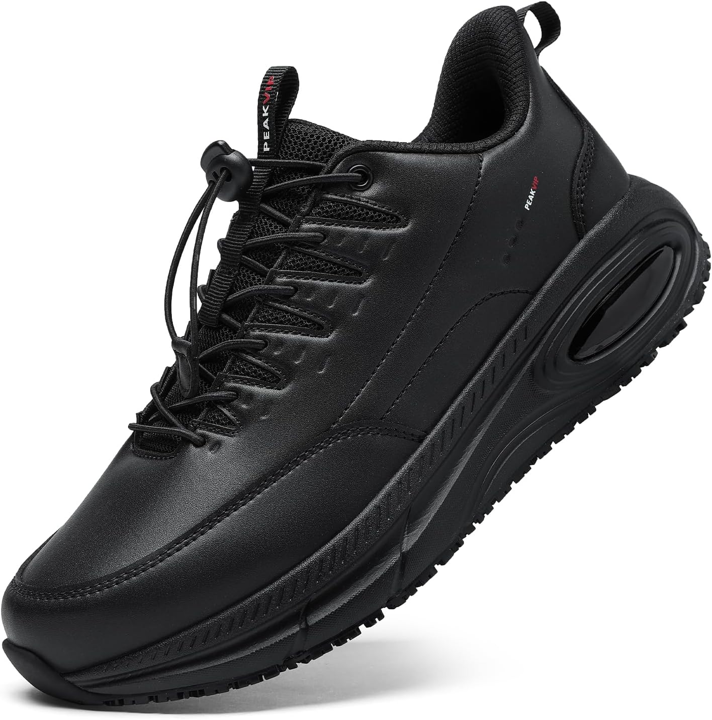 Mens Wide Non Slip Work Shoes Waterproof and Oil Resistant Comfortable Sneakers for Kitchen Food Service Restaurant Footwear