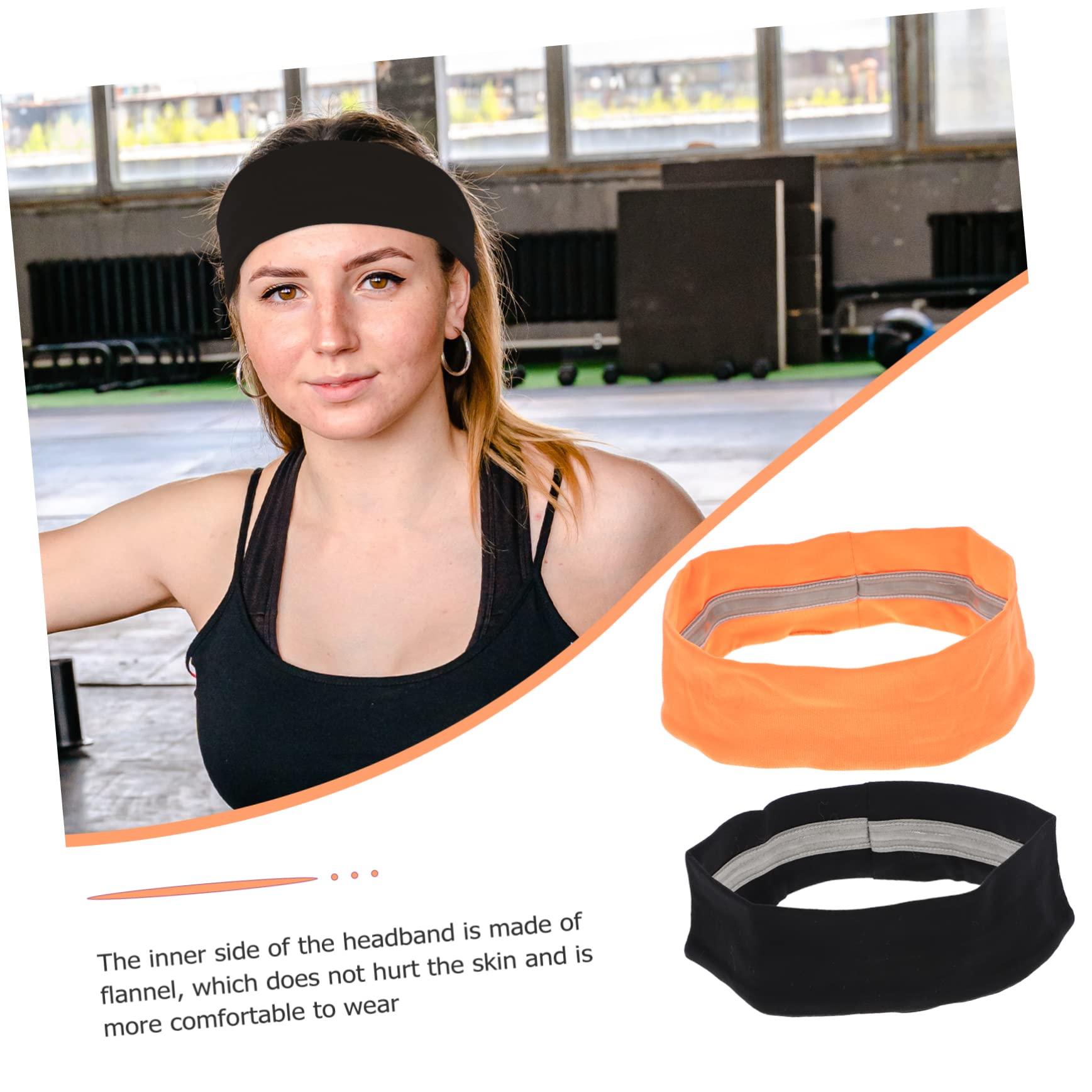 GALPADA 6 Pezzi Fascia Sportiva Boho Head Scarf Fasce Basket Turbante Uomo Turbante Corsa Fasce Spesse Fascia Per Sportiva Assorbente Del Sudore Per
