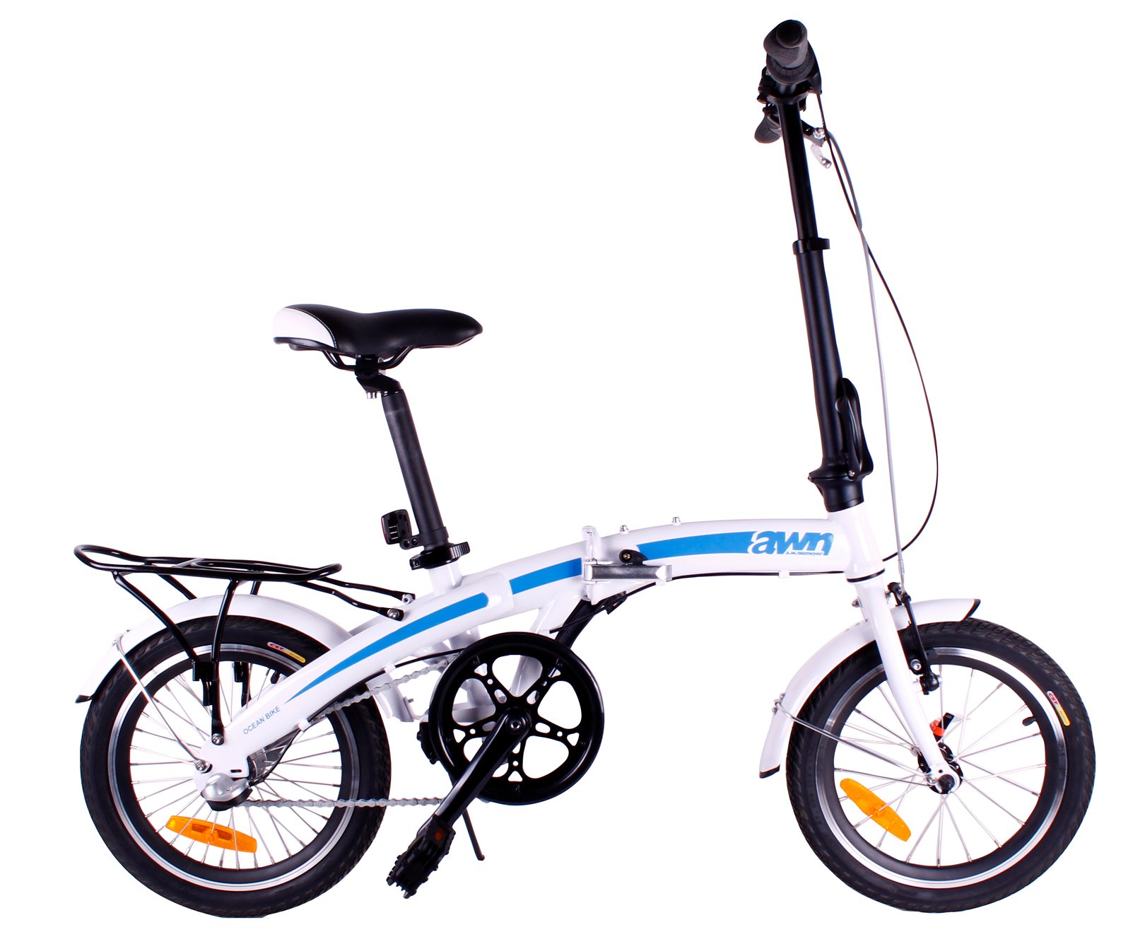 AWN Folding Bike 16 Inch 3 Speed Folding Bike Sports & Outdoors