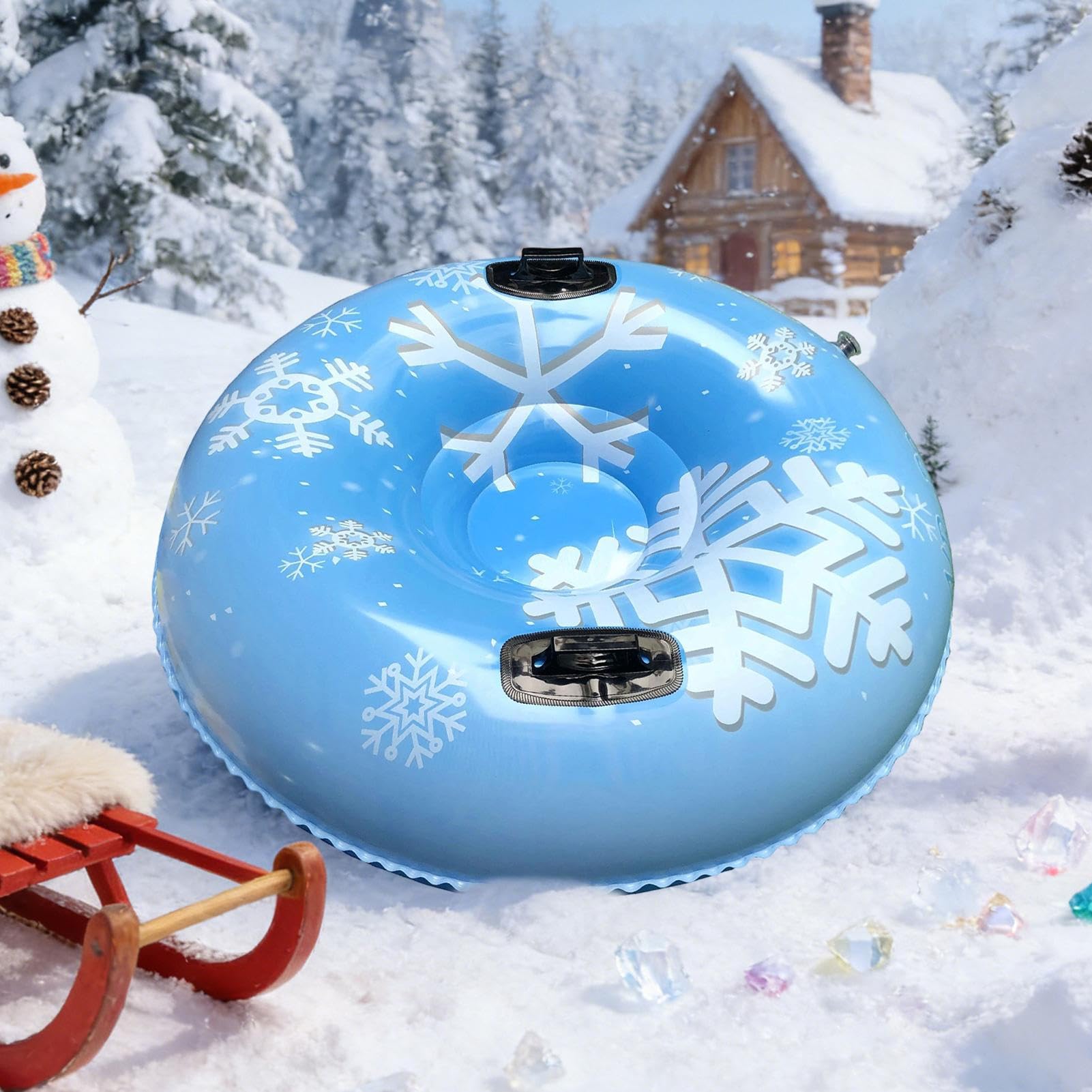 Aufblasbarer Snow Tube Aufblasbarer Ring für Schnee