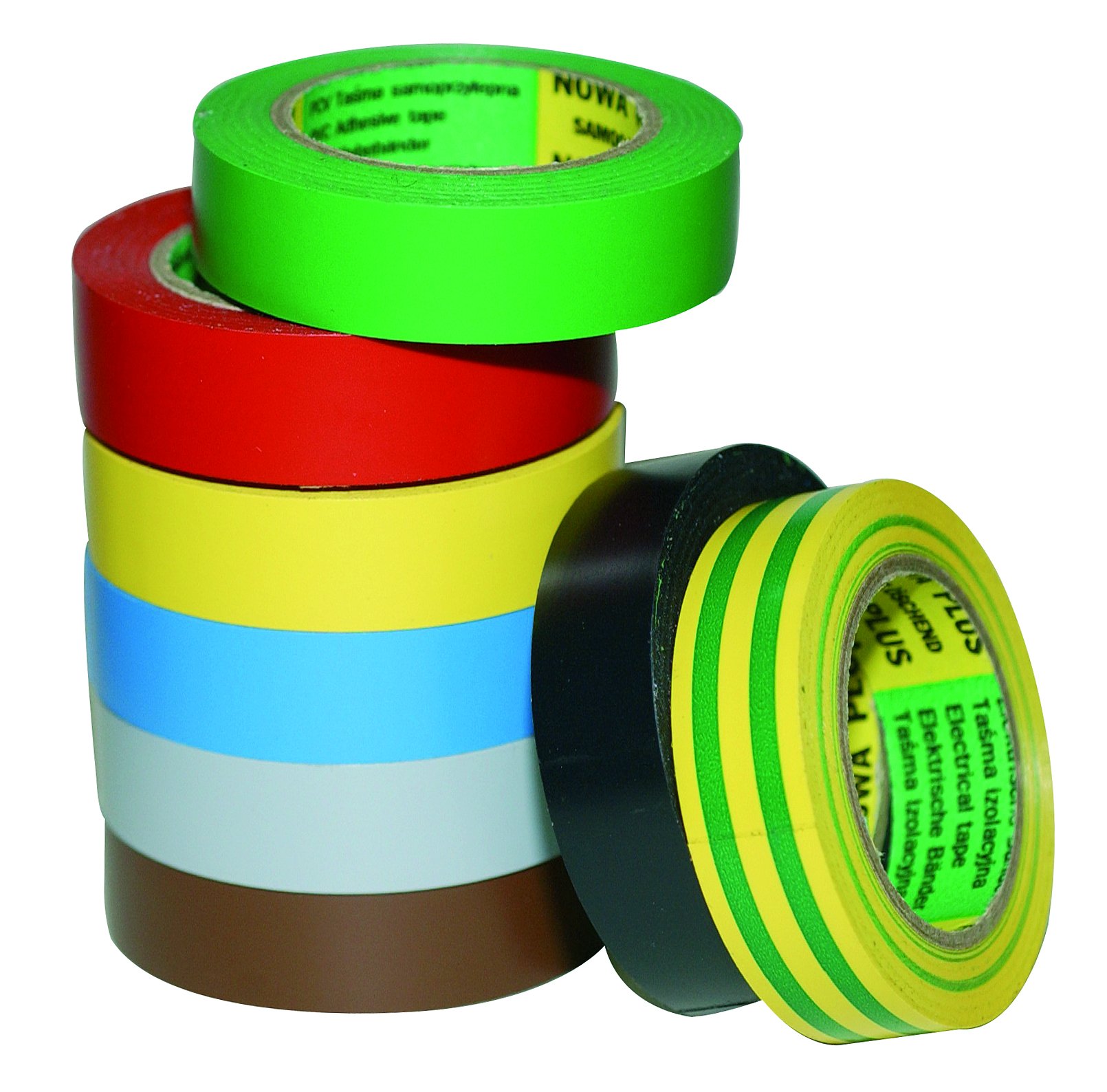 Cinta aislante 100 Rollos Longitud: 10 m ancho: 15 mm Varios Colores isoband Instalación eléctrica cumple VDE, öve y SEV