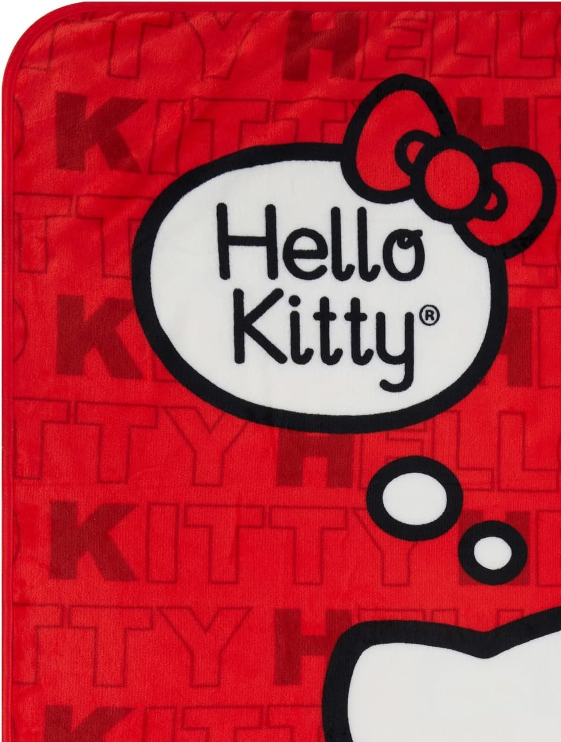 Sanrio Hello Kitty Sitting Pretty Throw Blanket 46" x 60" Soft Plush Fuzzy Fleece Blanket for Bed and Couch - Image 3