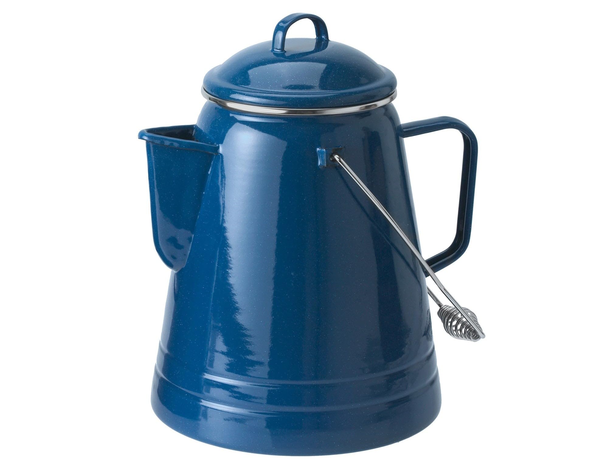 GSI Outdoors 15166 Pioneer Enamel Camping Coffee Pot - 36 Cups, Blue