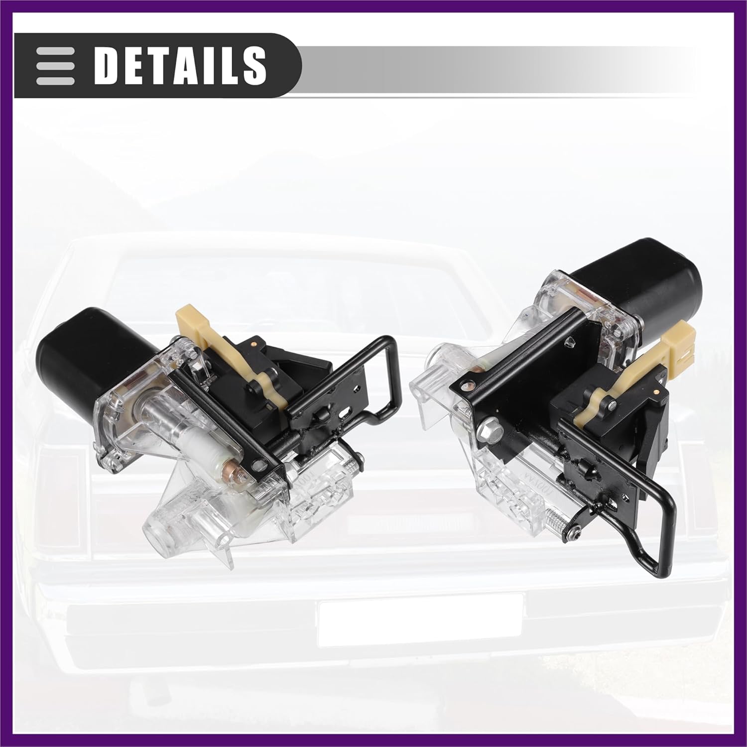 Trunk Pull Down Motor, Rear Trunk Release Tailgate Lock Motor, for Lincoln Town Car 1985-2002, Metal Plastic, Black Premium Fit Design