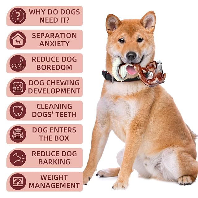Foto 5 de 7 de ZHVoyage Juguetes Indestructibles para Perros Grandes, Juguetes Duraderos para Perros
