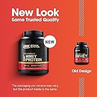 Vista 174 de Optimum Nutrition Gold Standard - Proteína en polvo de 100% suero de leche, sabor rollo de canela, 2 libras (paquete de 1) (el embalaje puede variar)