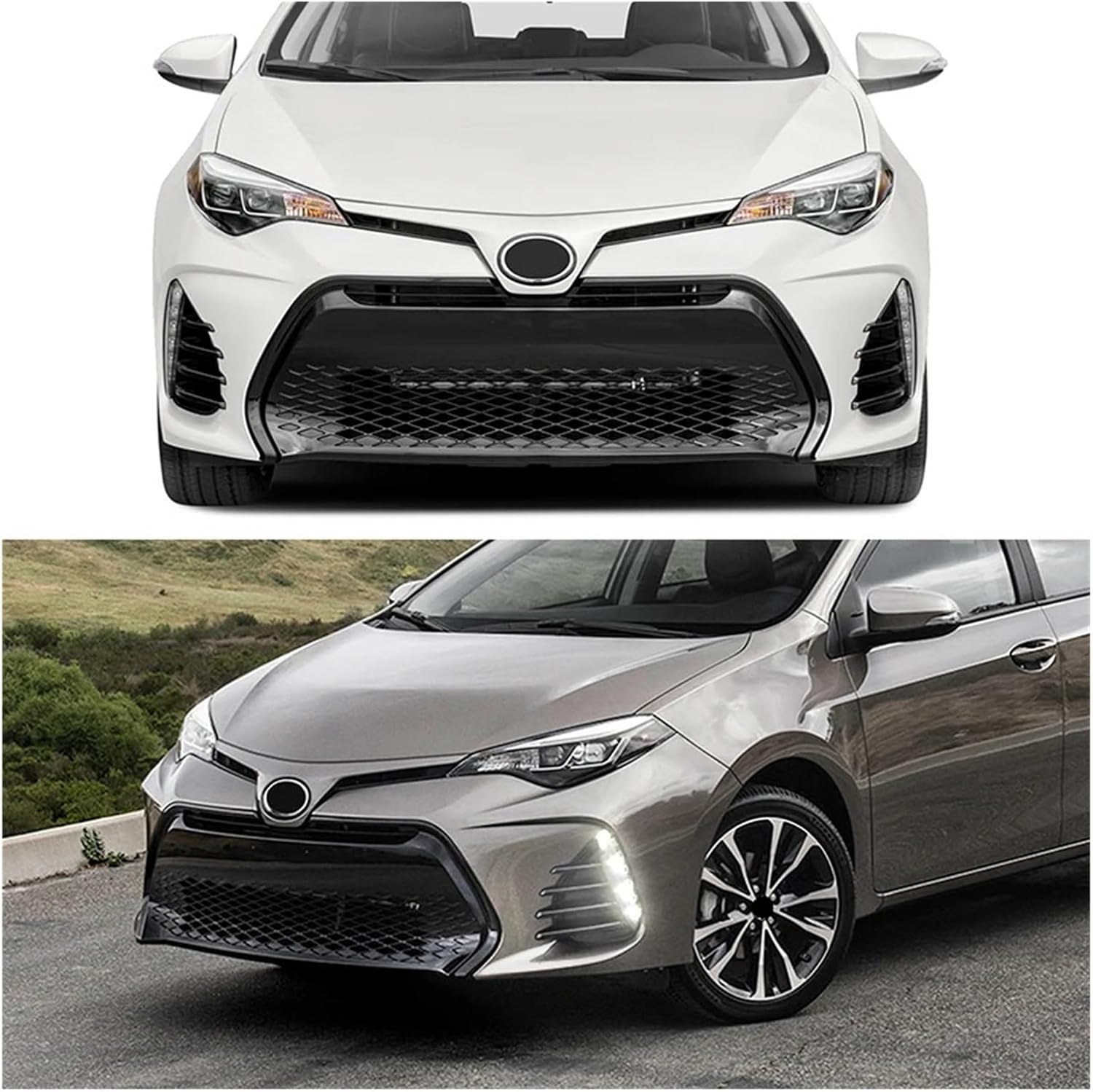Fog Light Compatible for Toyota Corolla SE XSE 2017 2018 2019 DRL Bumper Driving Lights Relay Wires Switch Car Day Running(Wires)