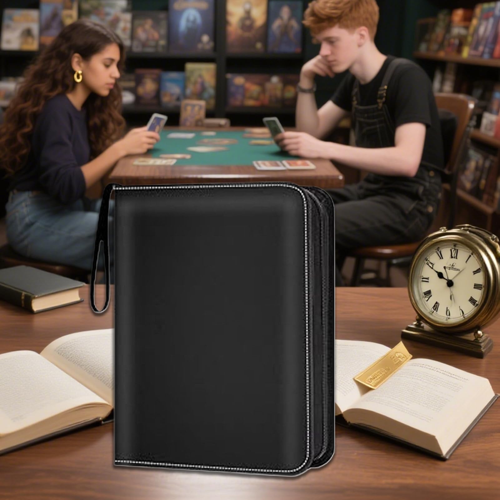 Raccoglitore per Carte Collezionabili Porta Photocard Con Cerniera Per | Album a 9 Tasche per Carte Collezionabili Cartella Collezione Per Calcio Photocard Giochi Carte
