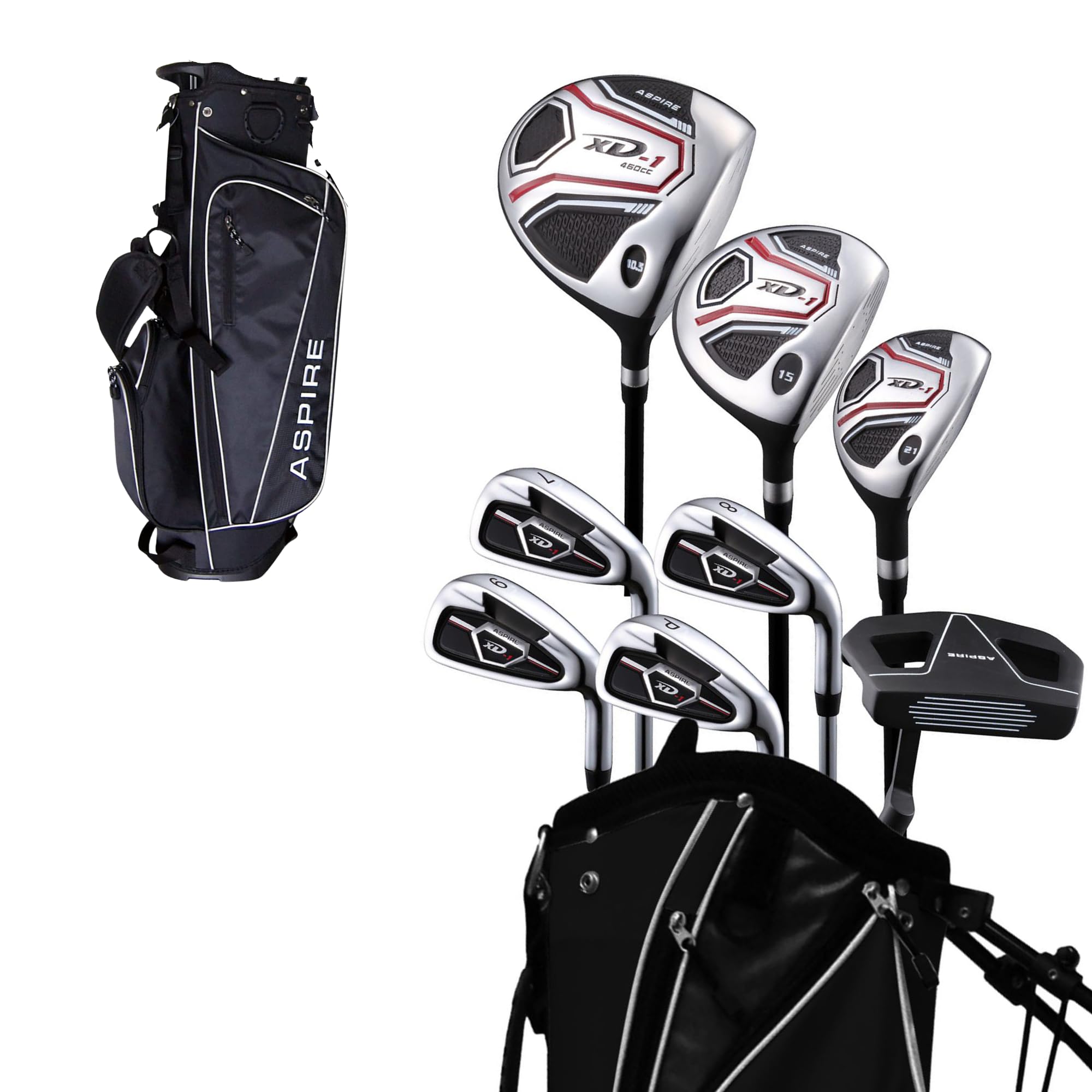 【美品】ASPIRE XD-1 シニア & ティーンエイジャー ゴルフフルセット 美品】ASPIRE XD-1 シニア & ティーンエイジャー ゴルフフルセット